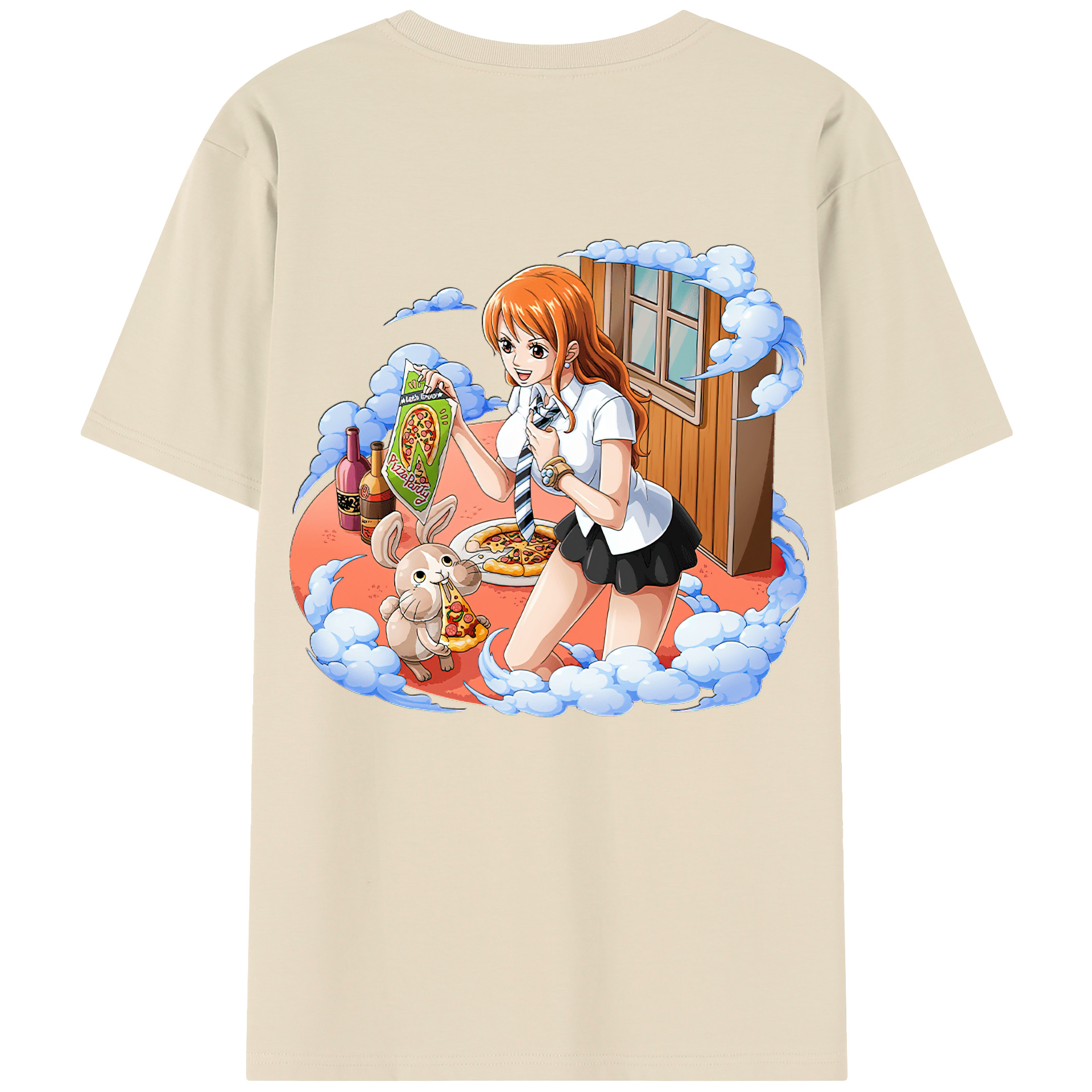ワンピース ナミ ONE PIECE Nami 綿100％半袖Tシャツ（背面プリント）