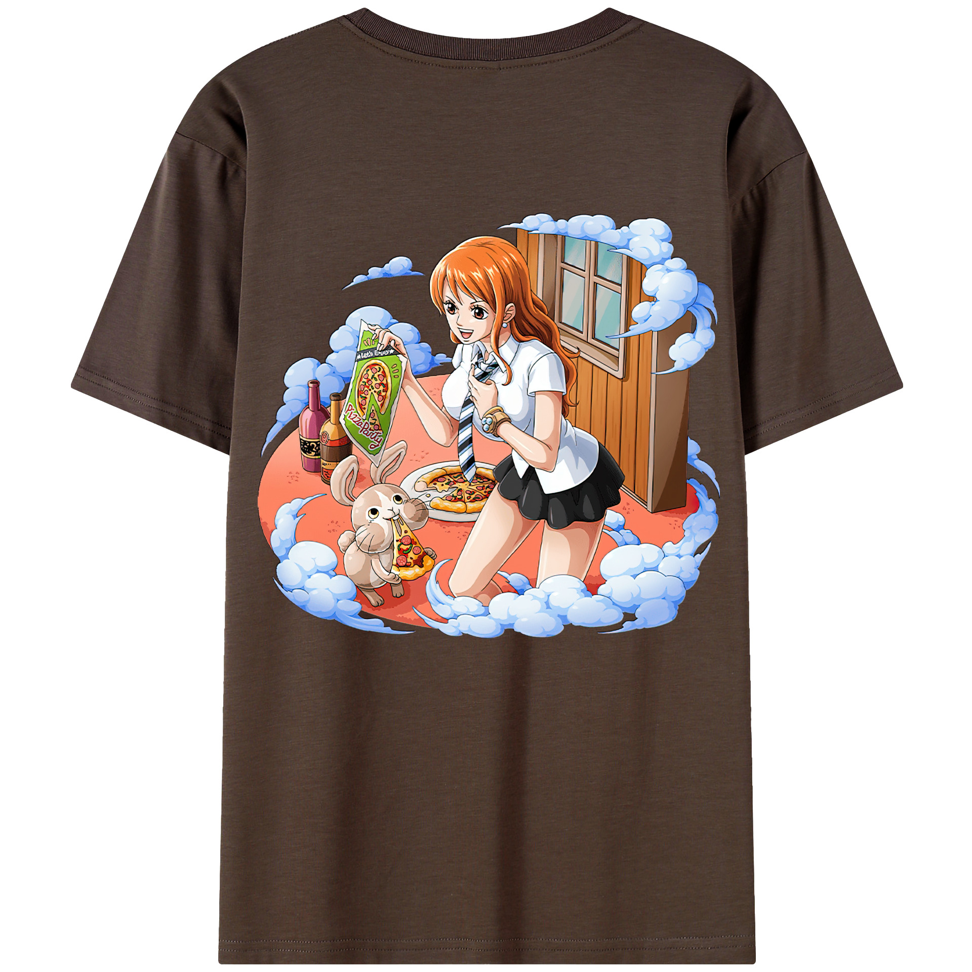 ワンピース ナミ ONE PIECE Nami 綿100％半袖Tシャツ（背面プリント）