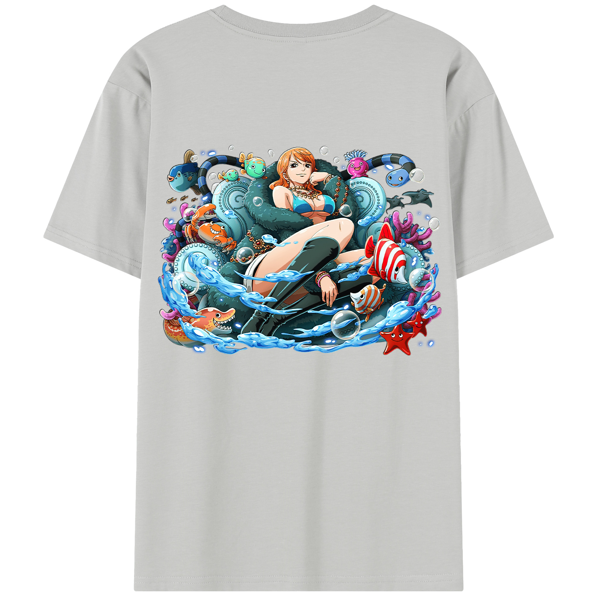 ワンピース ナミ ONE PIECE Nami 綿100％半袖Tシャツ（背面プリント）