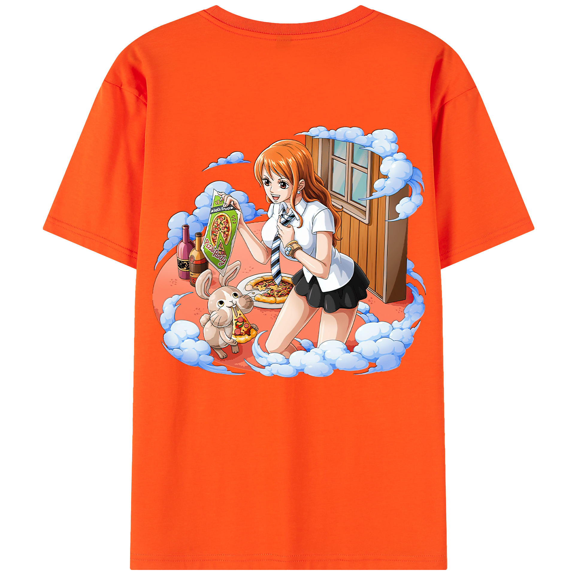 ワンピース ナミ ONE PIECE Nami 綿100％半袖Tシャツ（背面プリント）