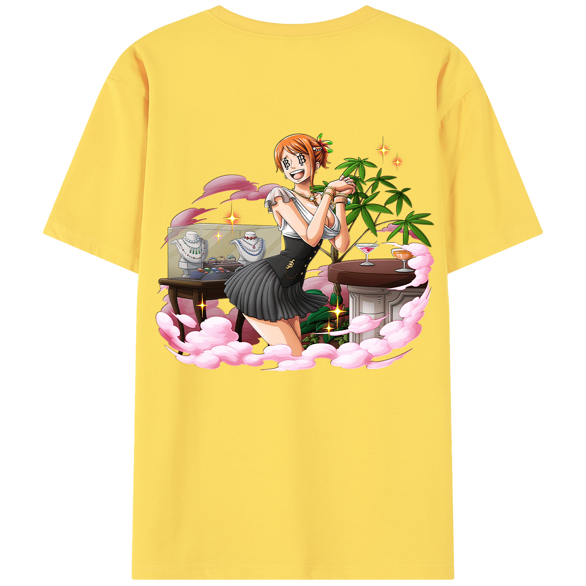 ワンピース ナミ ONE PIECE Nami 綿100％半袖Tシャツ（背面プリント）
