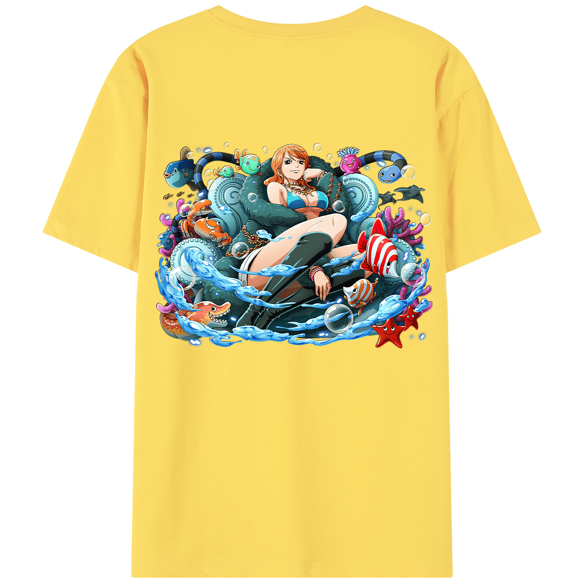 ワンピース ナミ ONE PIECE Nami 綿100％半袖Tシャツ（背面プリント）