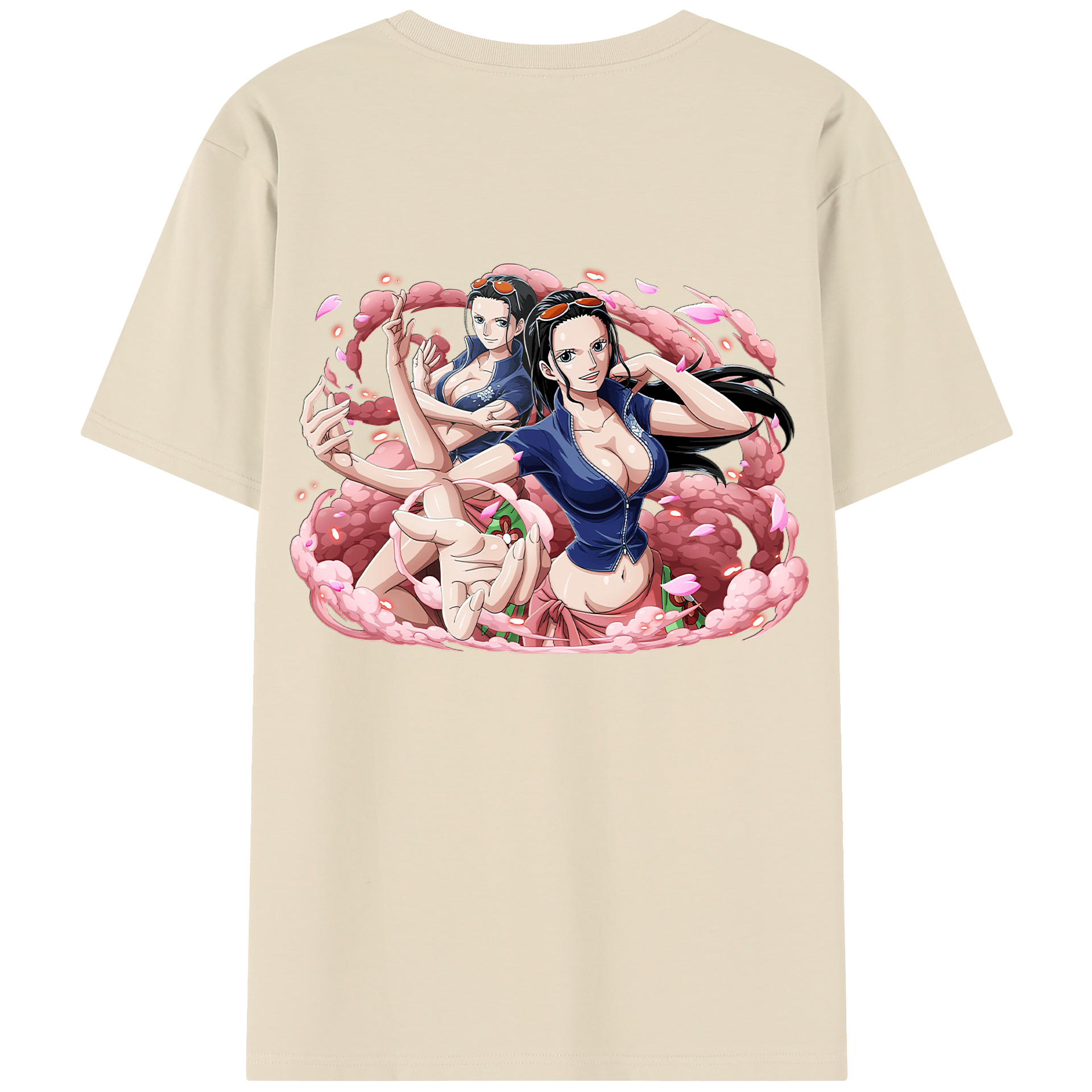 （画像用） ワンピース ニコ・ロビン ONE PIECE Nico Robin 綿100％半袖Tシャツ（背面プリント）