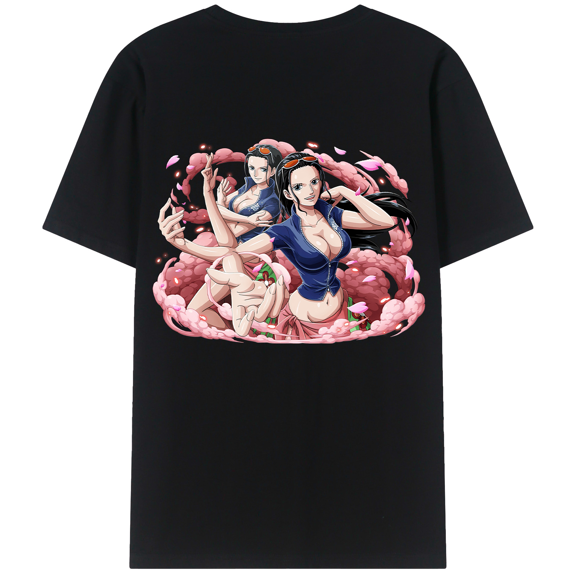 （画像用） ワンピース ニコ・ロビン ONE PIECE Nico Robin 綿100％半袖Tシャツ（背面プリント）
