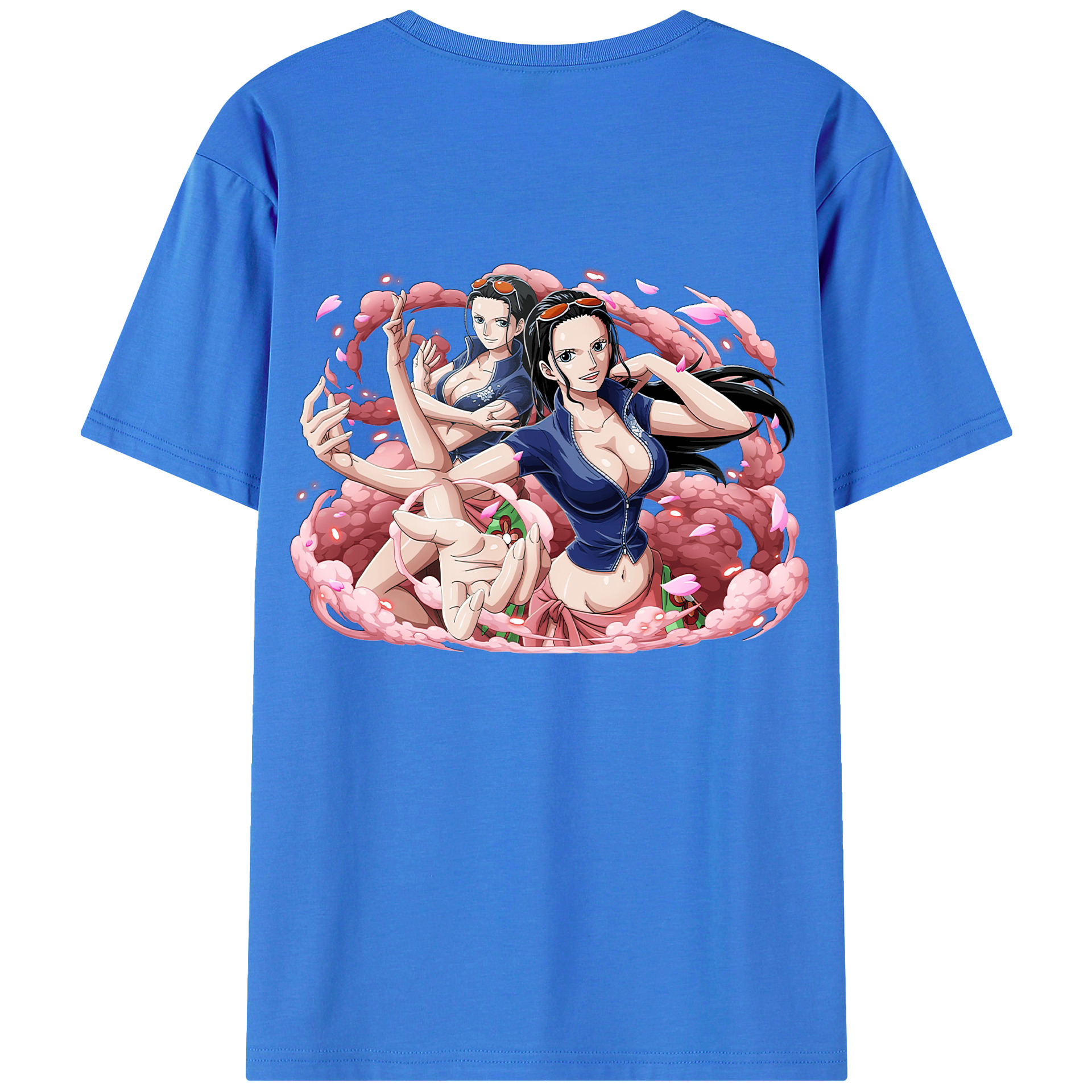 （画像用） ワンピース ニコ・ロビン ONE PIECE Nico Robin 綿100％半袖Tシャツ（背面プリント）