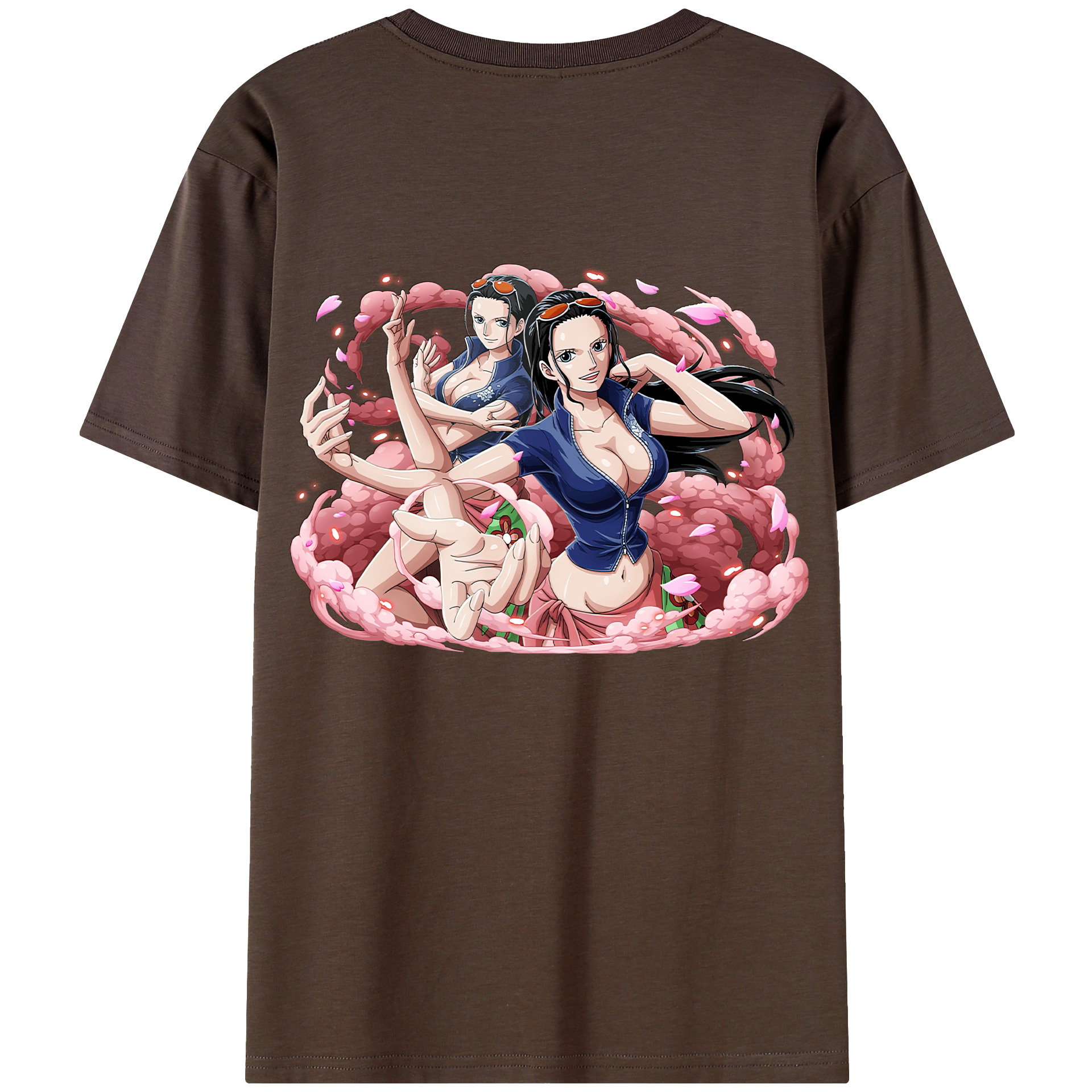 （画像用） ワンピース ニコ・ロビン ONE PIECE Nico Robin 綿100％半袖Tシャツ（背面プリント）