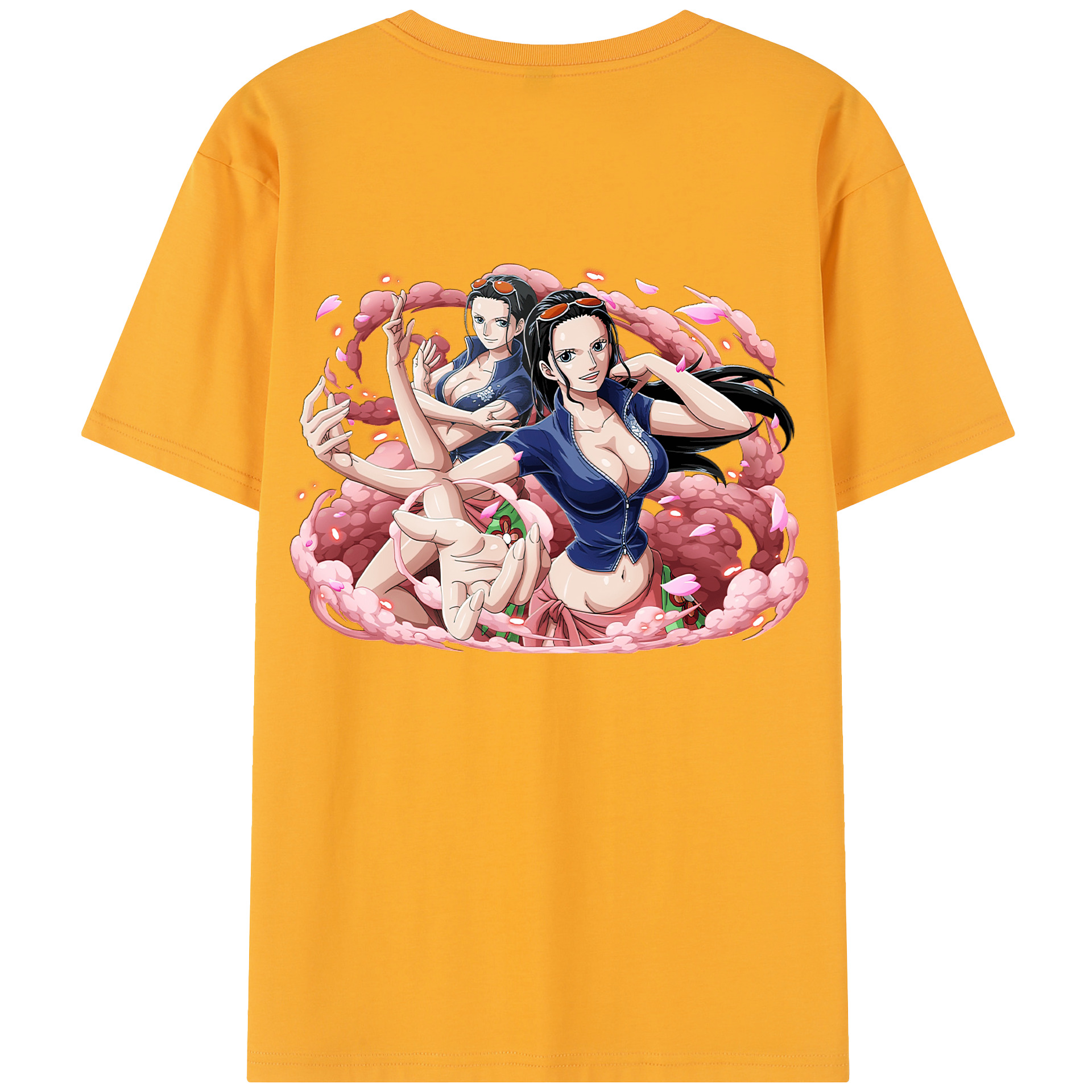 （画像用） ワンピース ニコ・ロビン ONE PIECE Nico Robin 綿100％半袖Tシャツ（背面プリント）