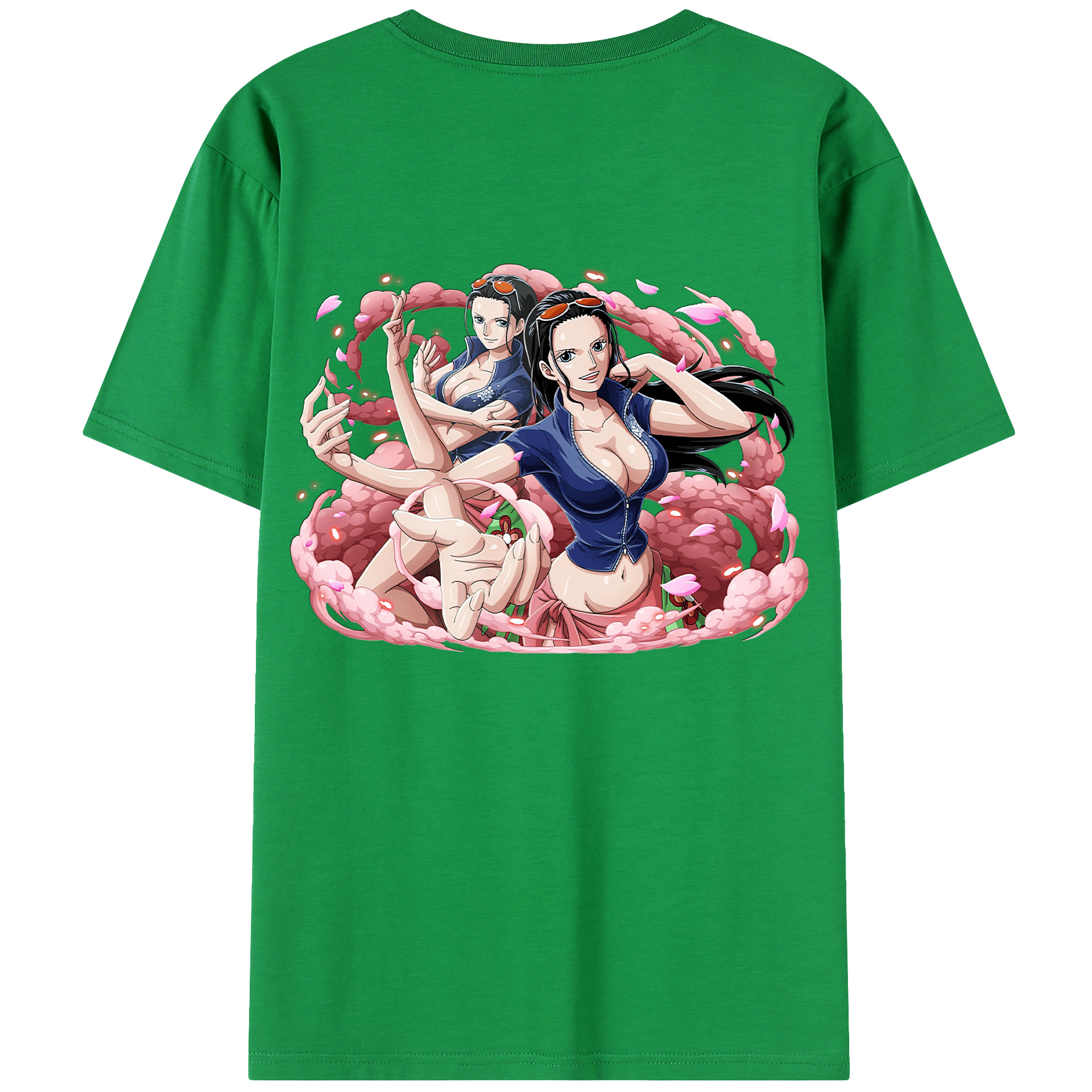 （画像用） ワンピース ニコ・ロビン ONE PIECE Nico Robin 綿100％半袖Tシャツ（背面プリント）