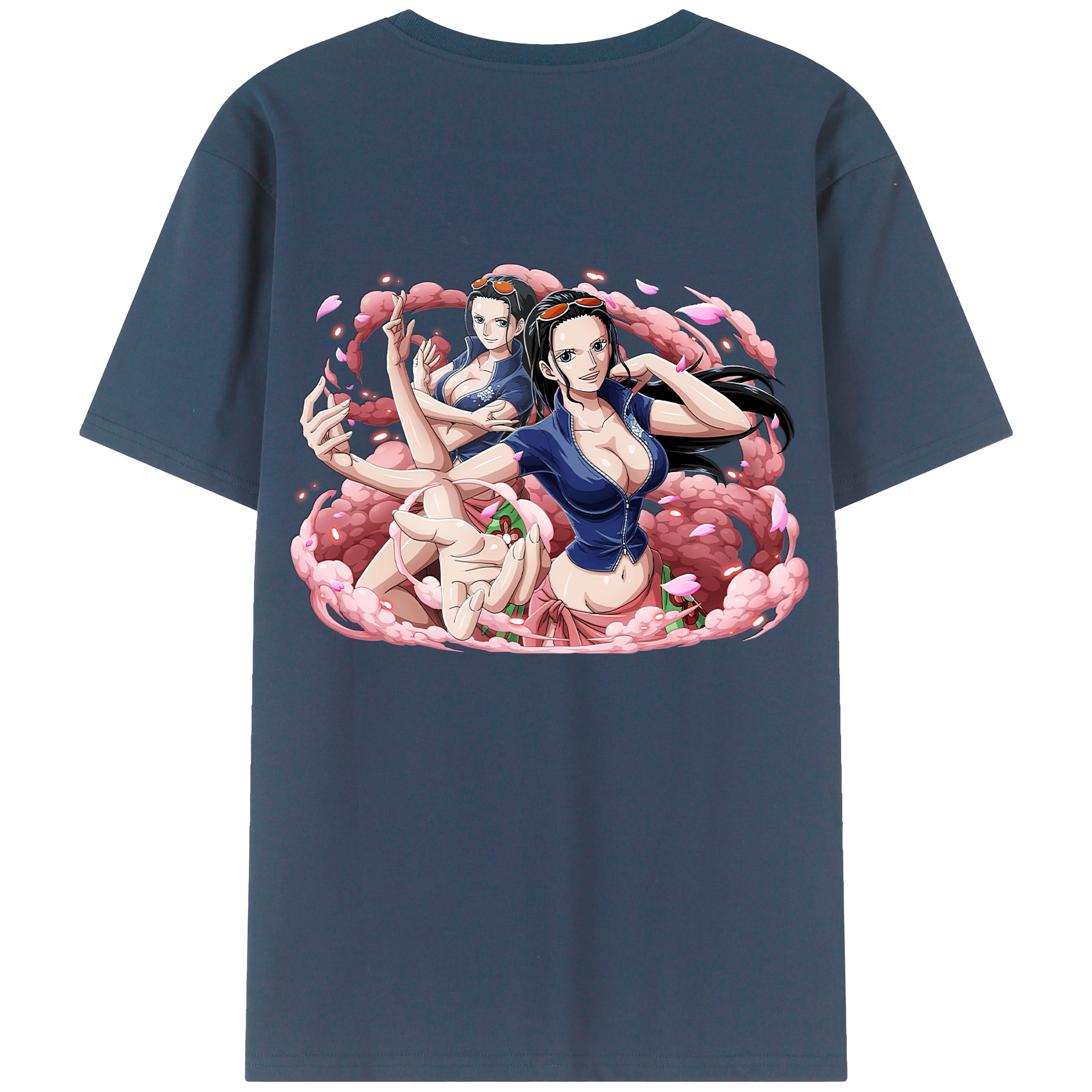 （画像用） ワンピース ニコ・ロビン ONE PIECE Nico Robin 綿100％半袖Tシャツ（背面プリント）