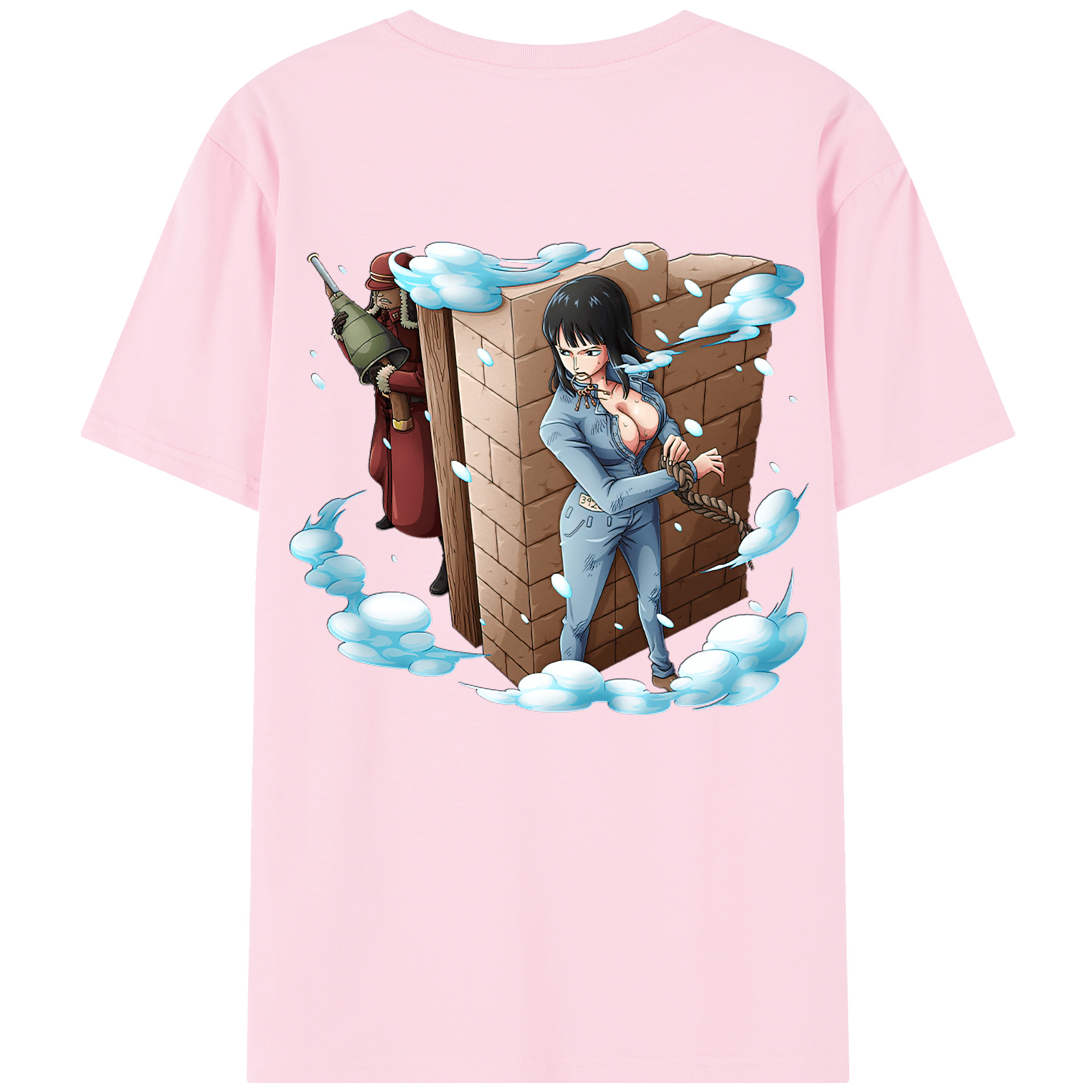 ワンピース ニコ・ロビン ONE PIECE Nico Robin 綿100％半袖Tシャツ（背面プリント）