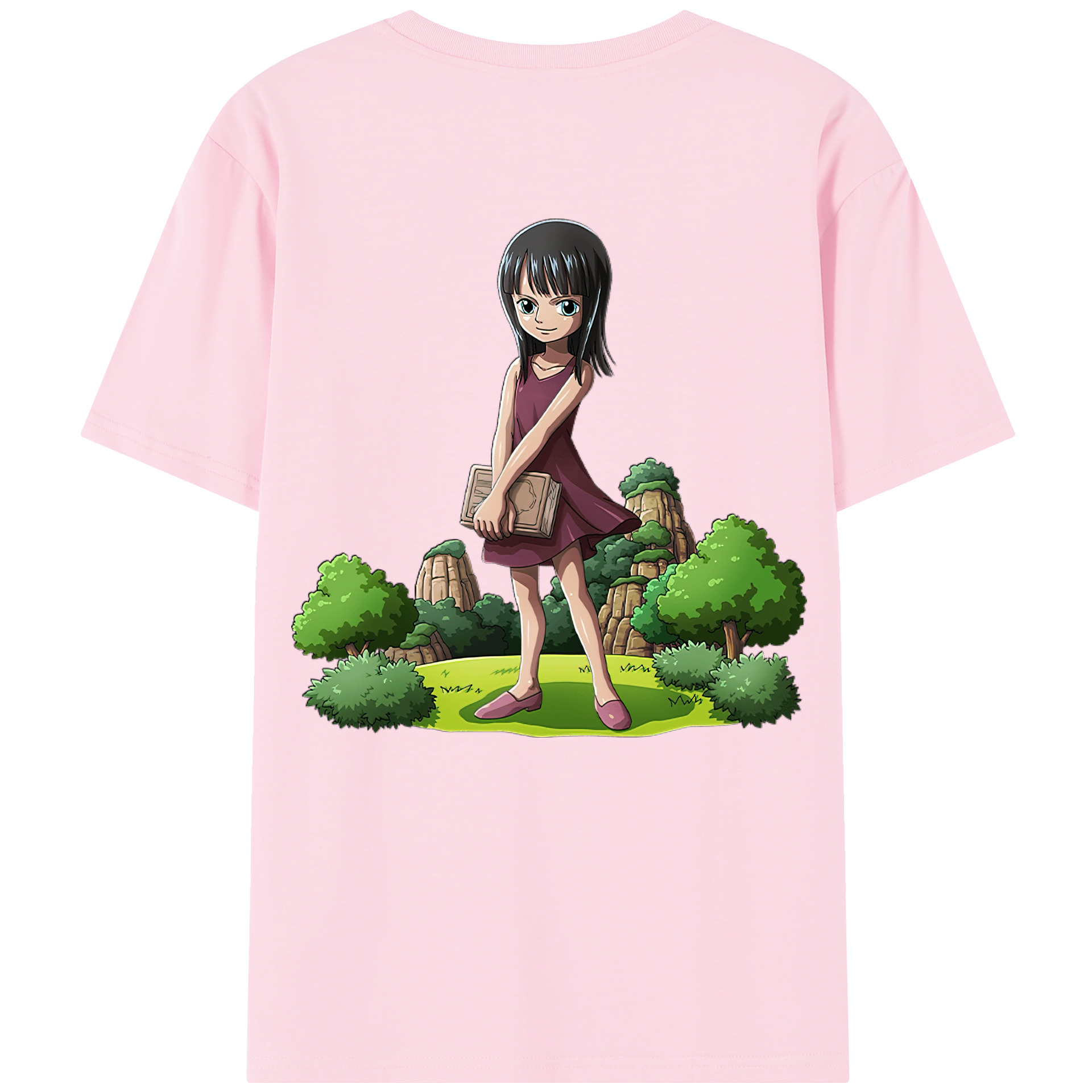 ワンピース ニコ・ロビン ONE PIECE Nico Robin 綿100％半袖Tシャツ（背面プリント）