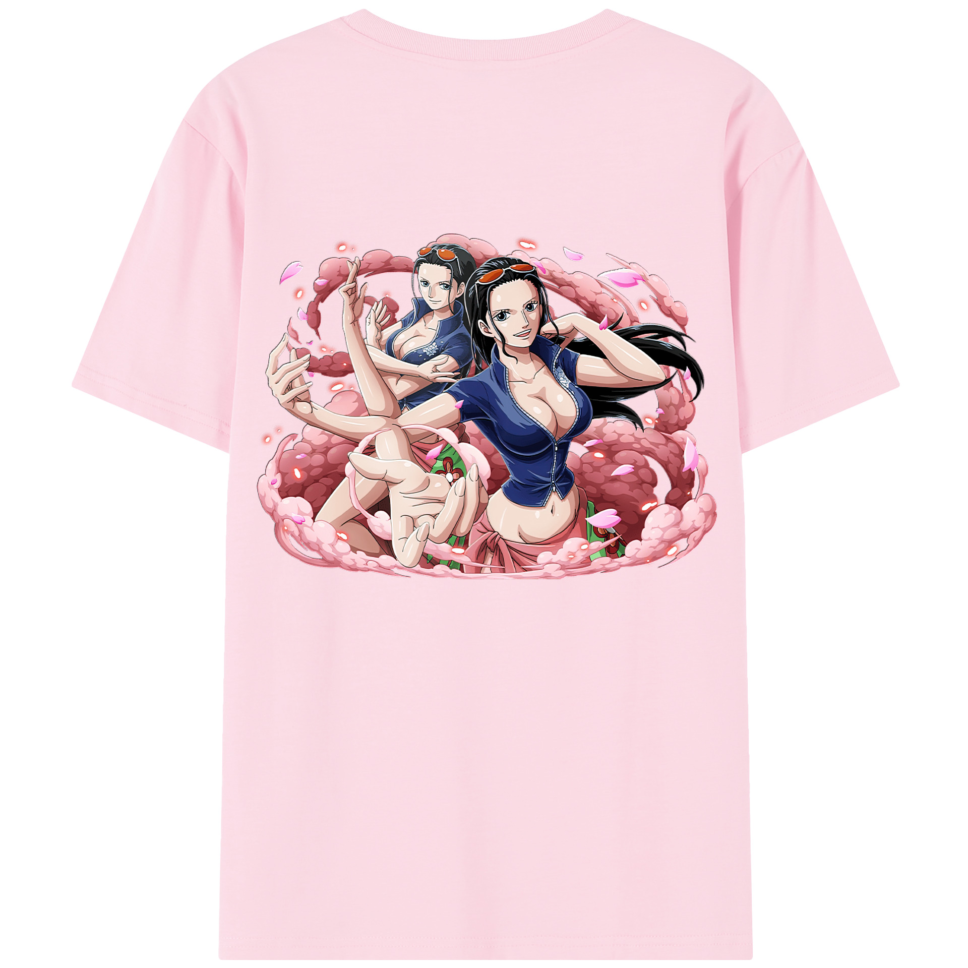 （画像用） ワンピース ニコ・ロビン ONE PIECE Nico Robin 綿100％半袖Tシャツ（背面プリント）