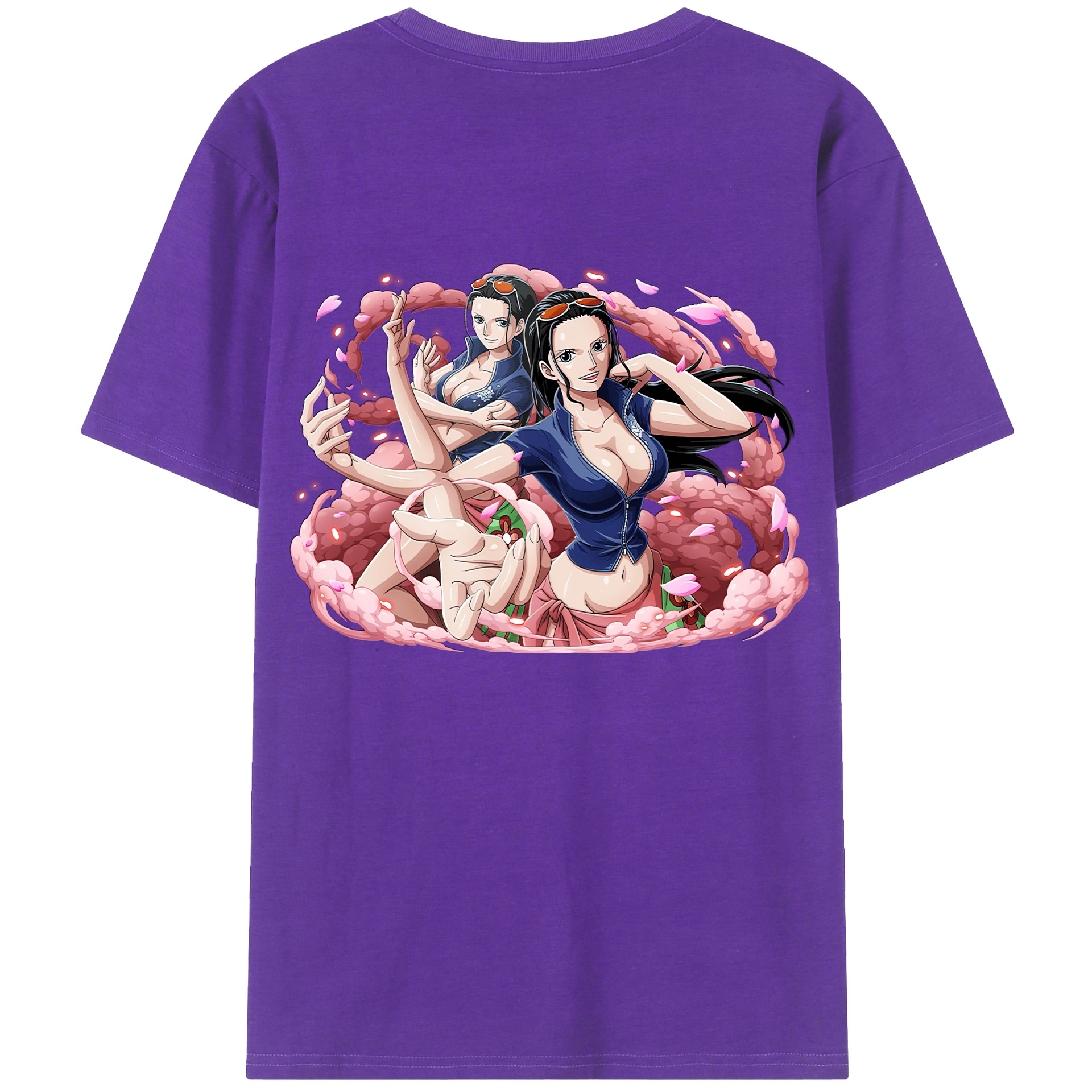 （画像用） ワンピース ニコ・ロビン ONE PIECE Nico Robin 綿100％半袖Tシャツ（背面プリント）