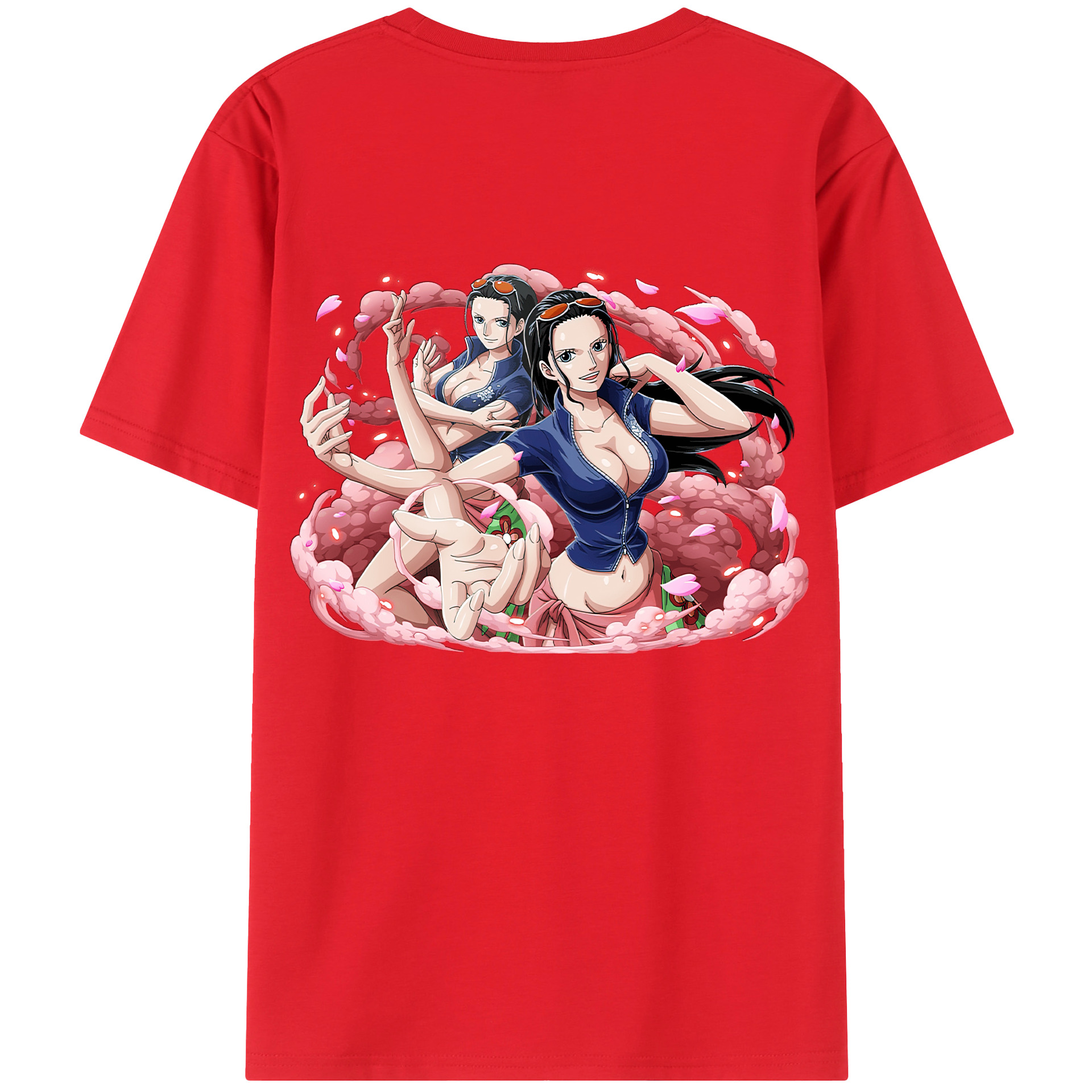 （画像用） ワンピース ニコ・ロビン ONE PIECE Nico Robin 綿100％半袖Tシャツ（背面プリント）