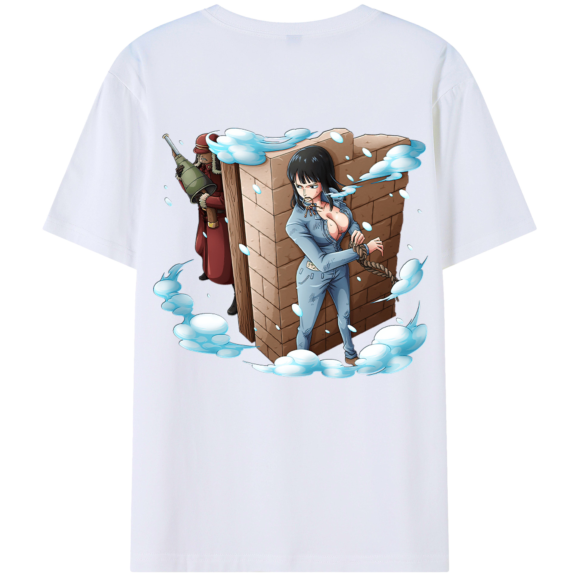 ワンピース ニコ・ロビン ONE PIECE Nico Robin 綿100％半袖Tシャツ（背面プリント）