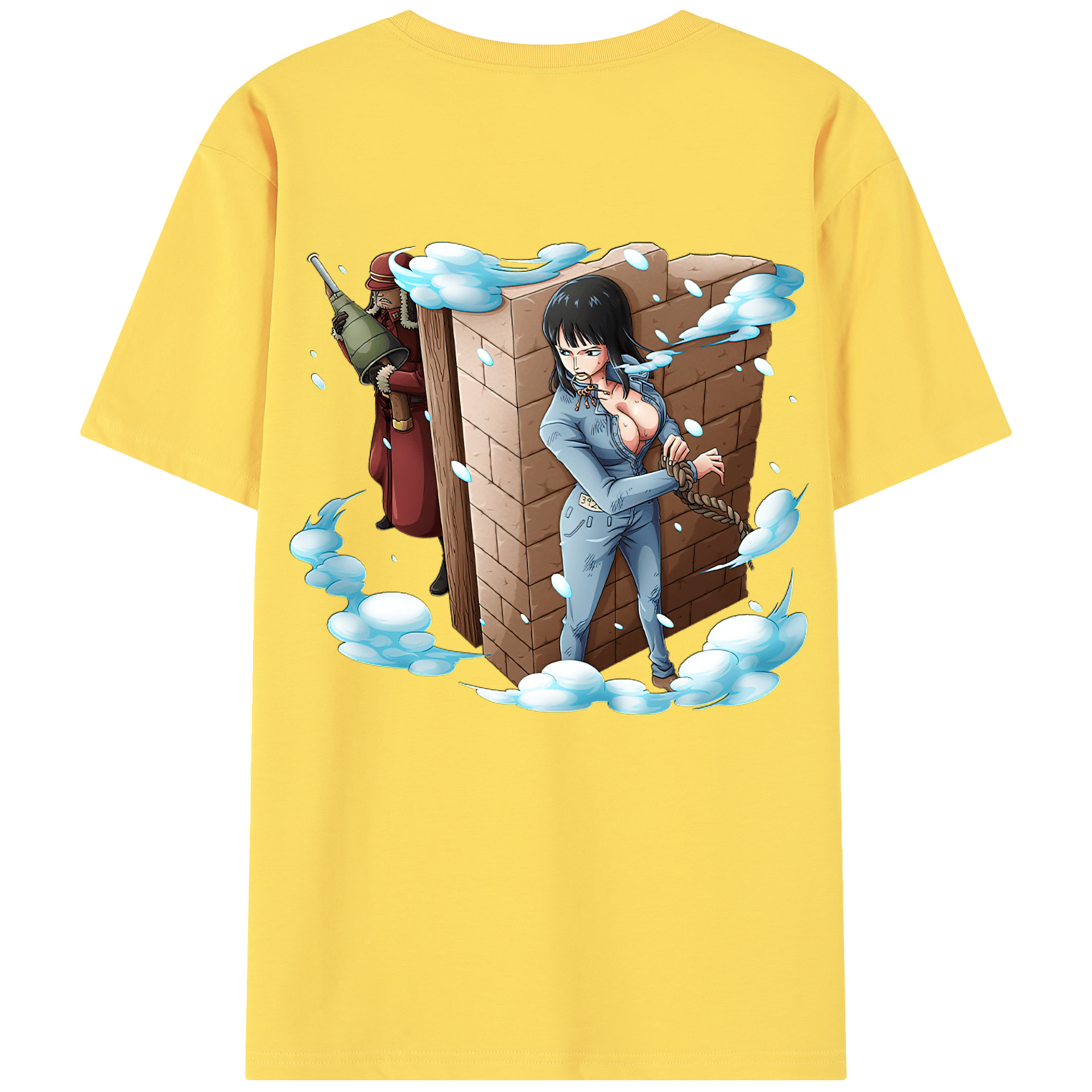 ワンピース ニコ・ロビン ONE PIECE Nico Robin 綿100％半袖Tシャツ（背面プリント）