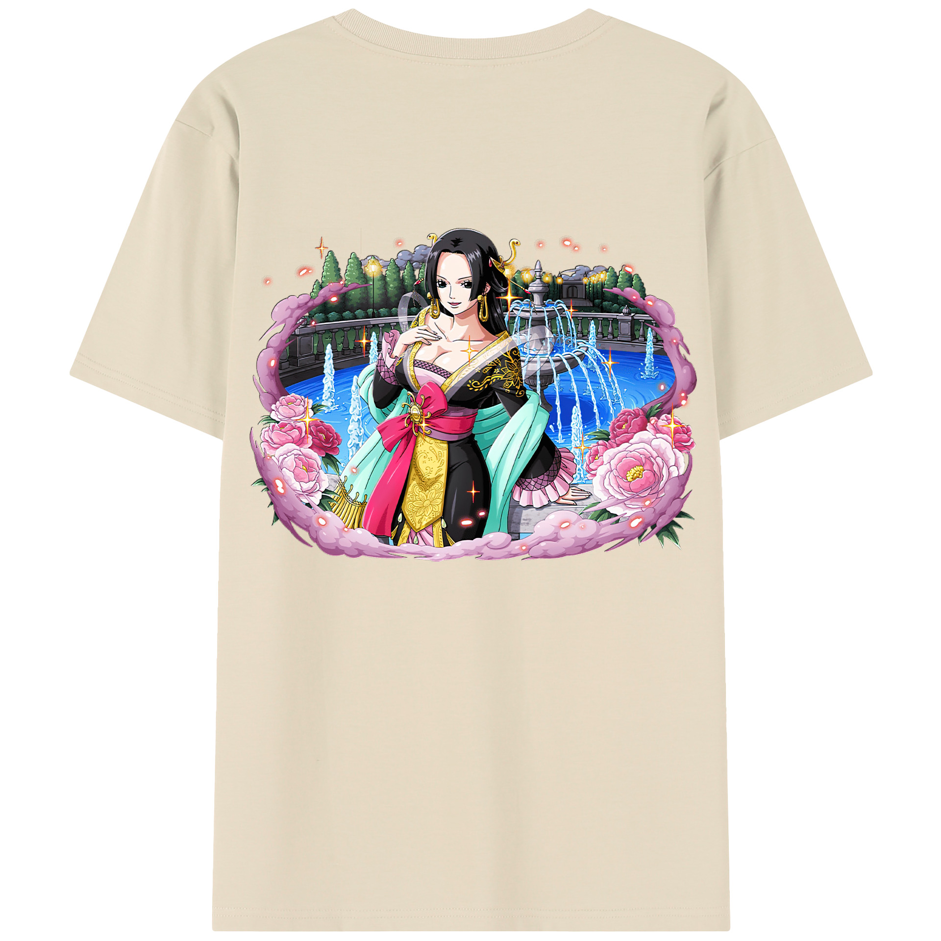 ワンピース ボア・ハンコック ONE PIECE Boa·Hancock 綿100％半袖Tシャツ（背面プリント）