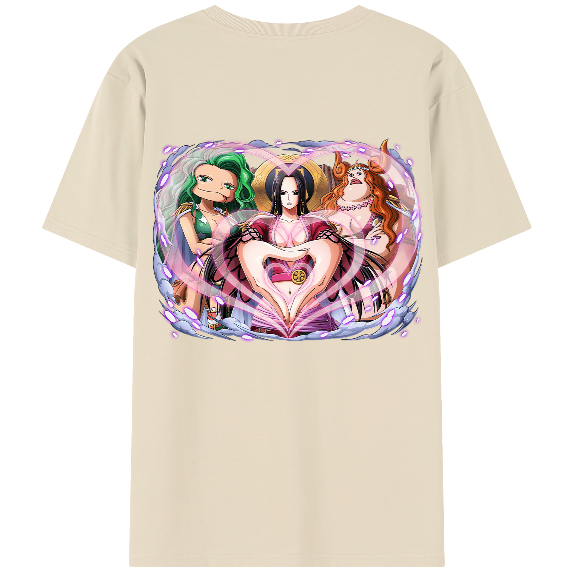 ワンピース ボア・ハンコック ONE PIECE Boa·Hancock 綿100％半袖Tシャツ（背面プリント）