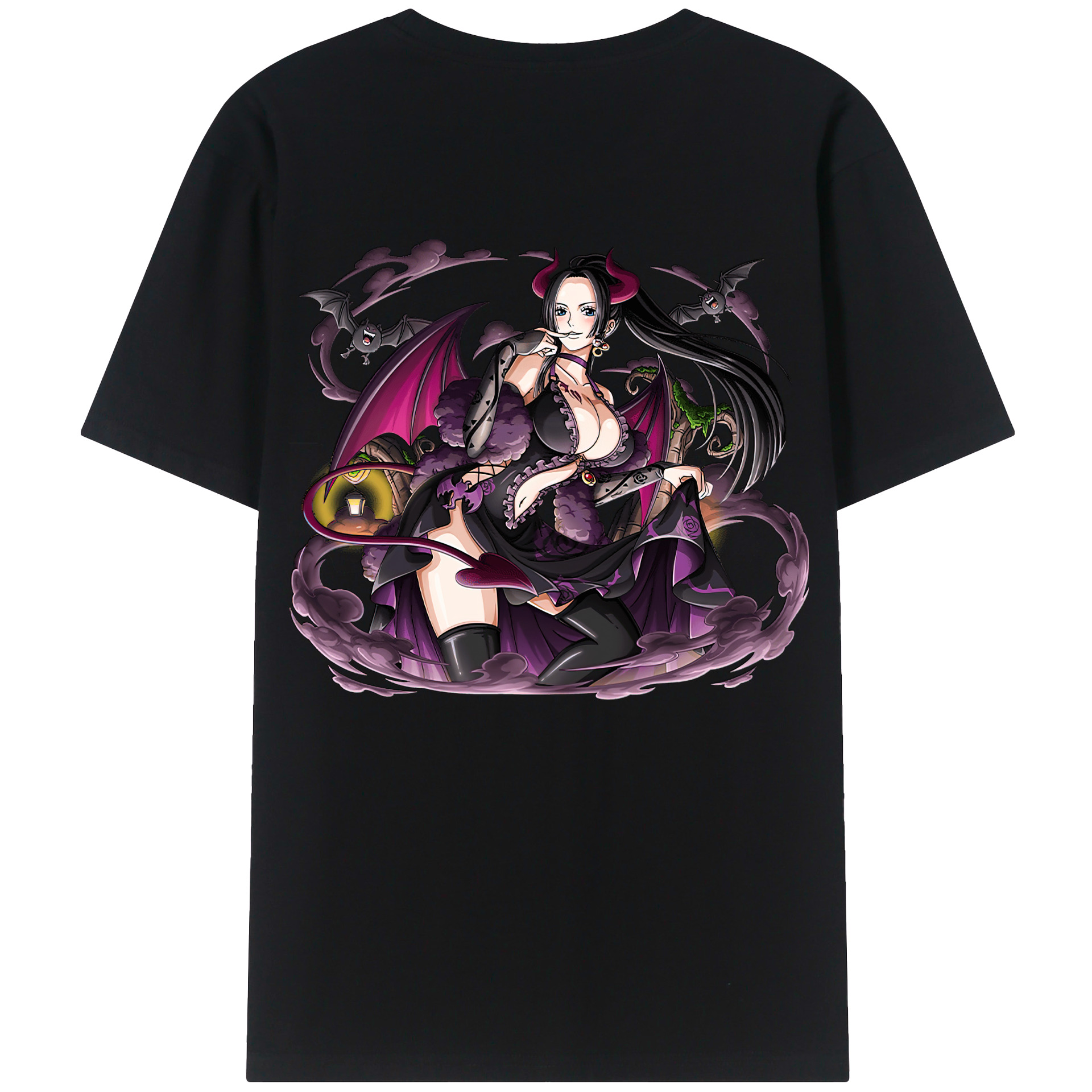 （画像用） ワンピース ボア・ハンコック ONE PIECE Boa·Hancock 綿100％半袖Tシャツ（背面プリント）