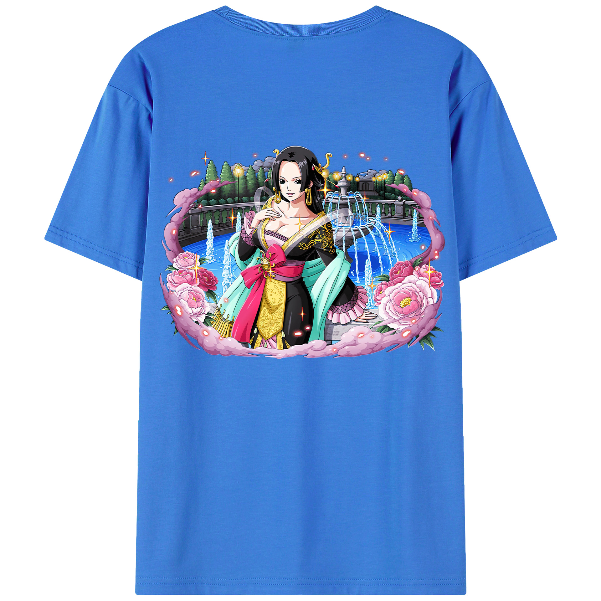 ワンピース ボア・ハンコック ONE PIECE Boa·Hancock 綿100％半袖Tシャツ（背面プリント）