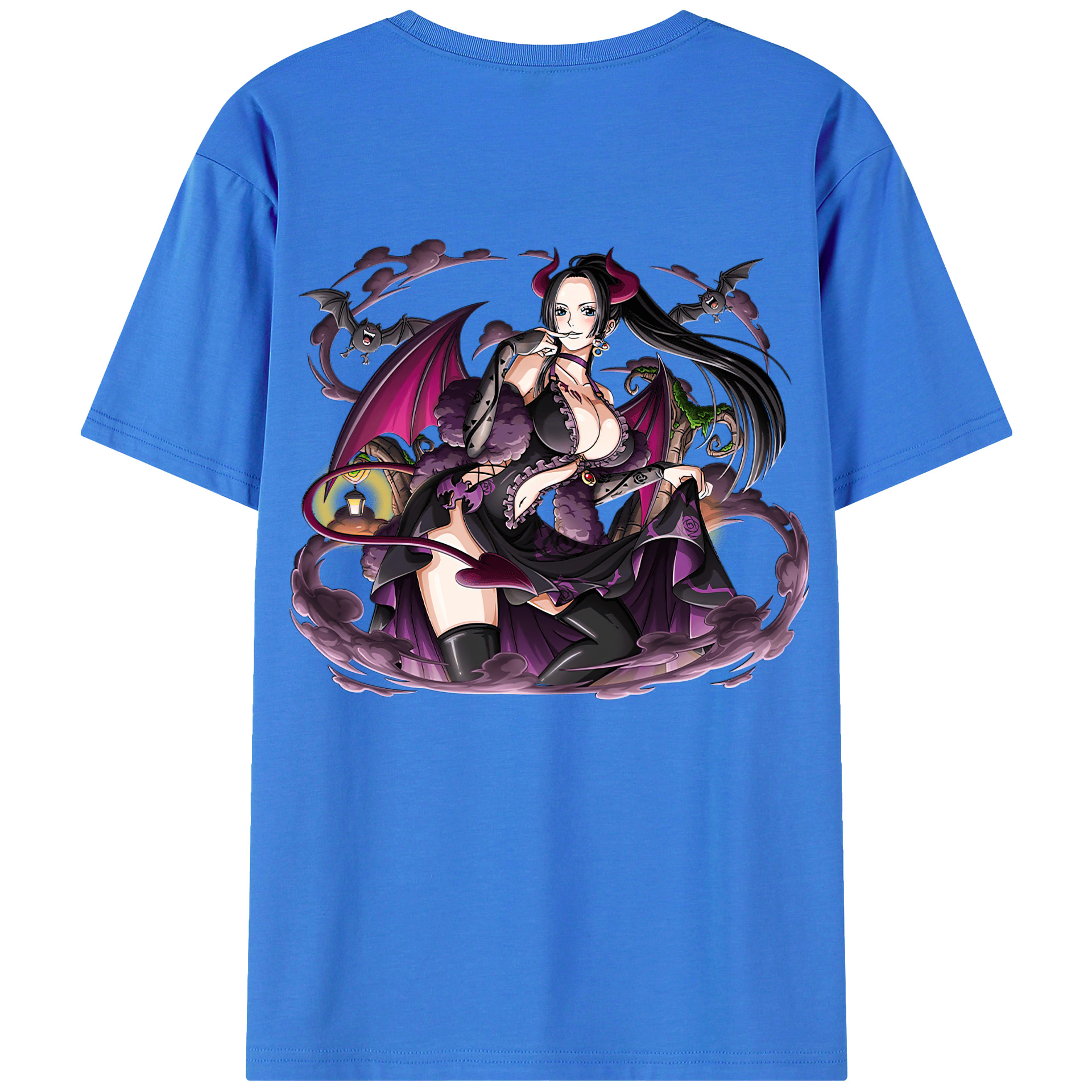 （画像用） ワンピース ボア・ハンコック ONE PIECE Boa·Hancock 綿100％半袖Tシャツ（背面プリント）