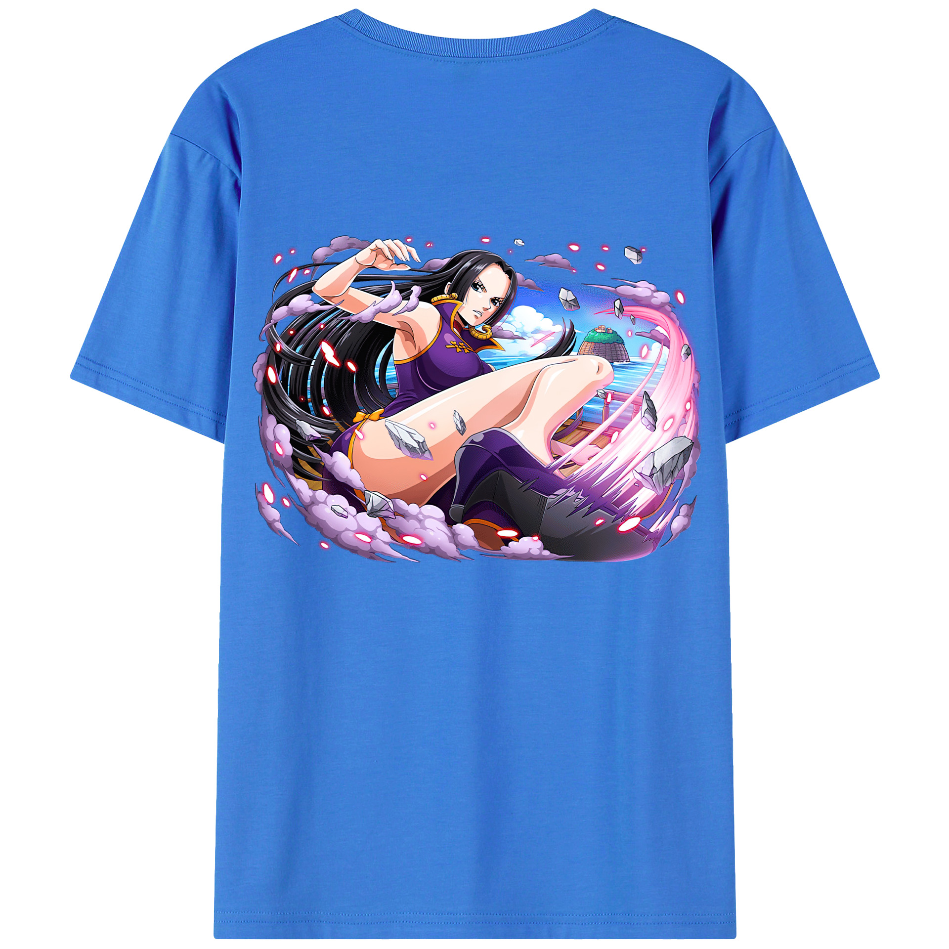 ワンピース ボア・ハンコック ONE PIECE Boa·Hancock 綿100％半袖Tシャツ（背面プリント）