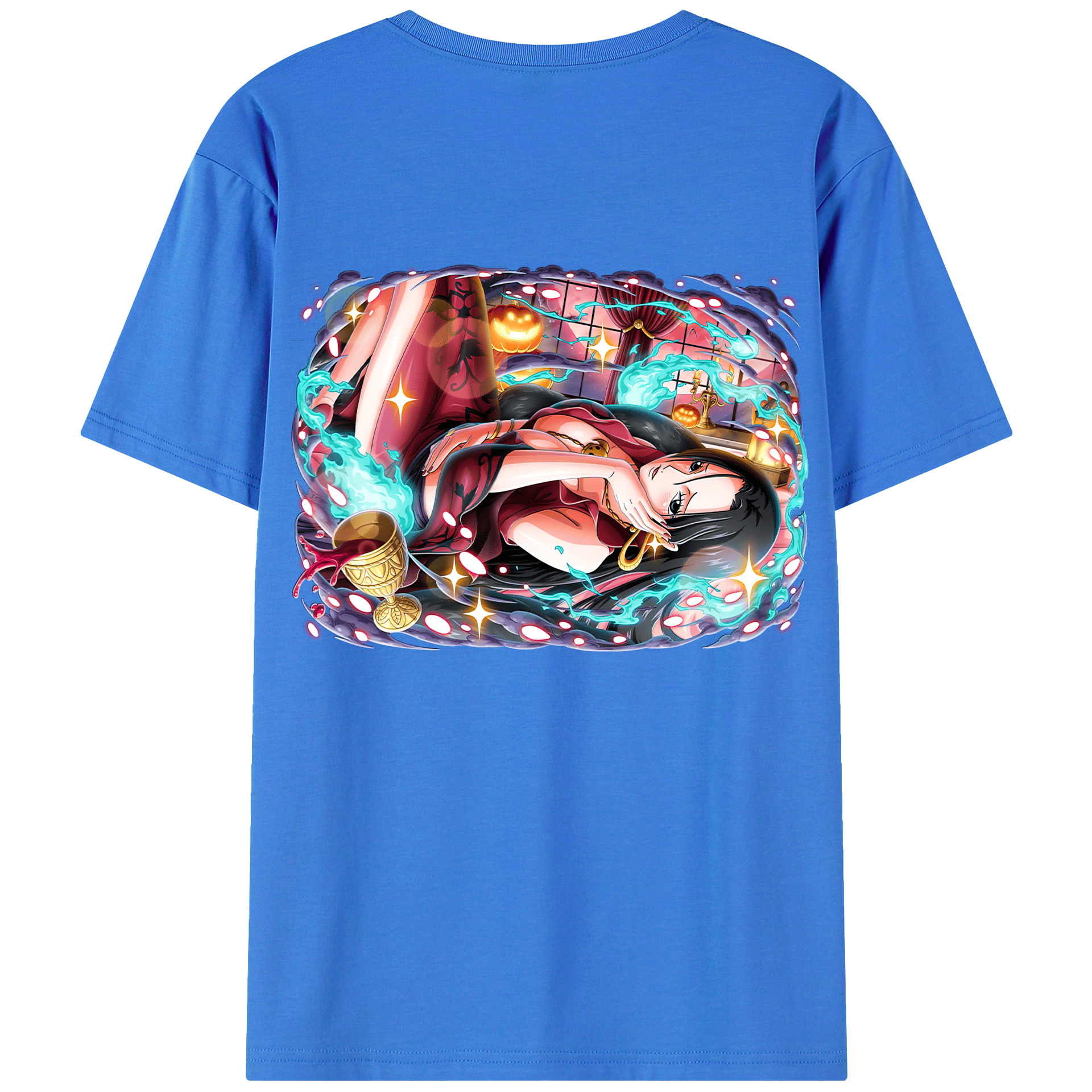 ワンピース ボア・ハンコック ONE PIECE Boa·Hancock 綿100％半袖Tシャツ（背面プリント）