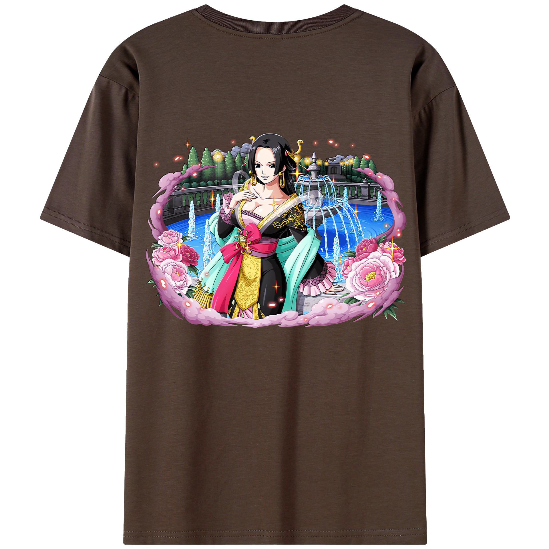 ワンピース ボア・ハンコック ONE PIECE Boa·Hancock 綿100％半袖Tシャツ（背面プリント）
