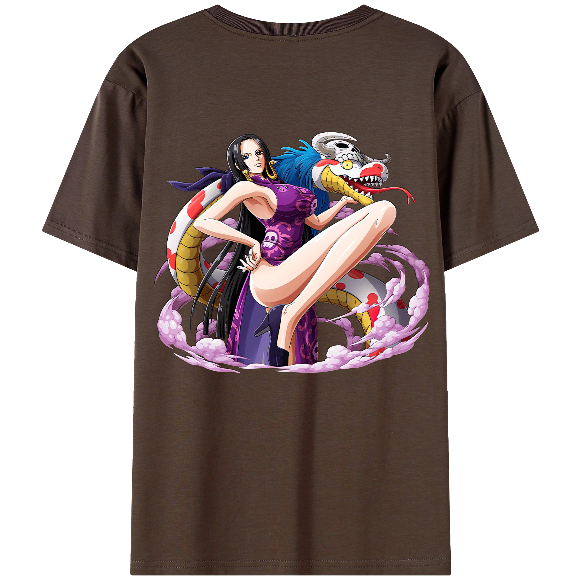 ワンピース ボア・ハンコック ONE PIECE Boa·Hancock 綿100％半袖Tシャツ（背面プリント）
