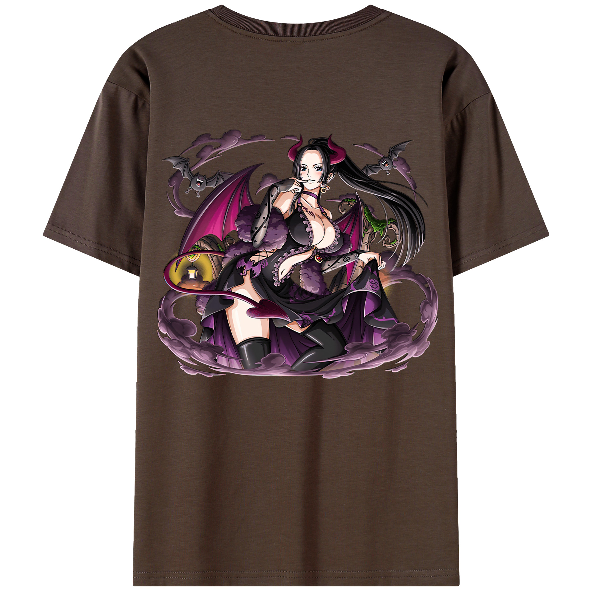 （画像用） ワンピース ボア・ハンコック ONE PIECE Boa·Hancock 綿100％半袖Tシャツ（背面プリント）