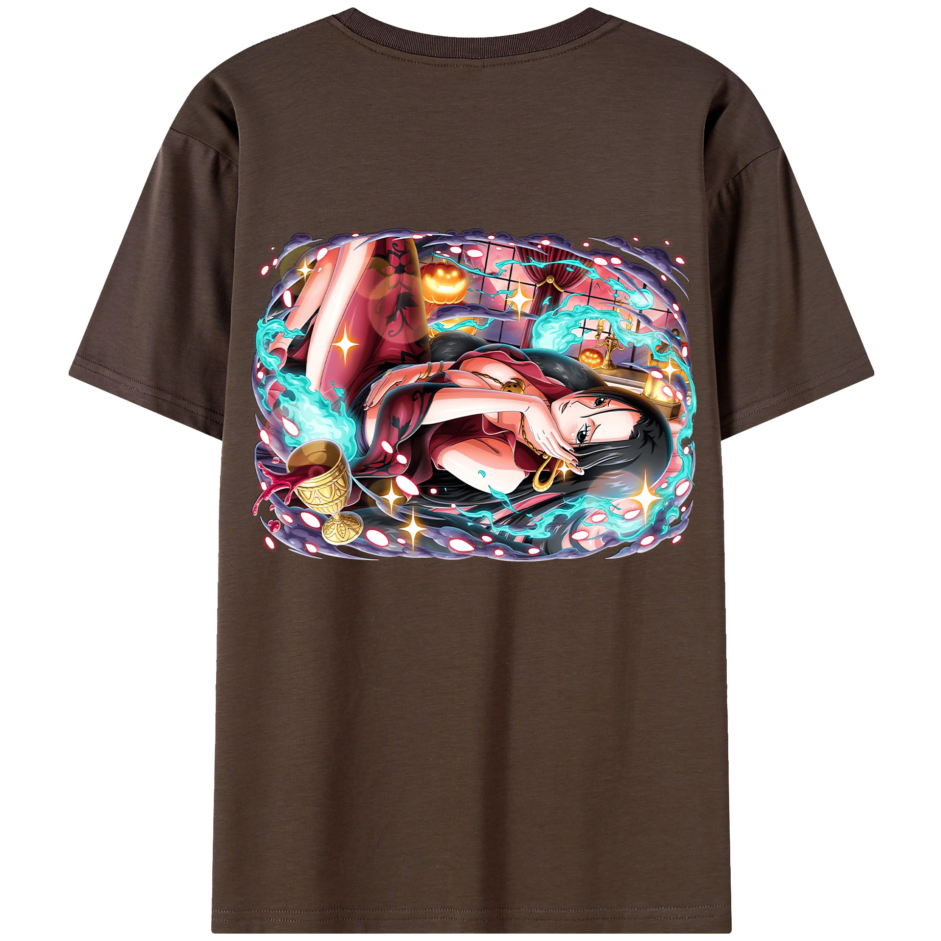 ワンピース ボア・ハンコック ONE PIECE Boa·Hancock 綿100％半袖Tシャツ（背面プリント）