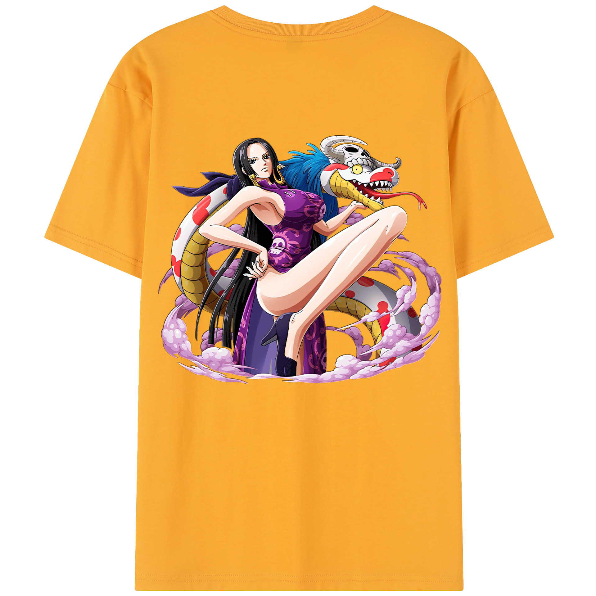 ワンピース ボア・ハンコック ONE PIECE Boa·Hancock 綿100％半袖Tシャツ（背面プリント）