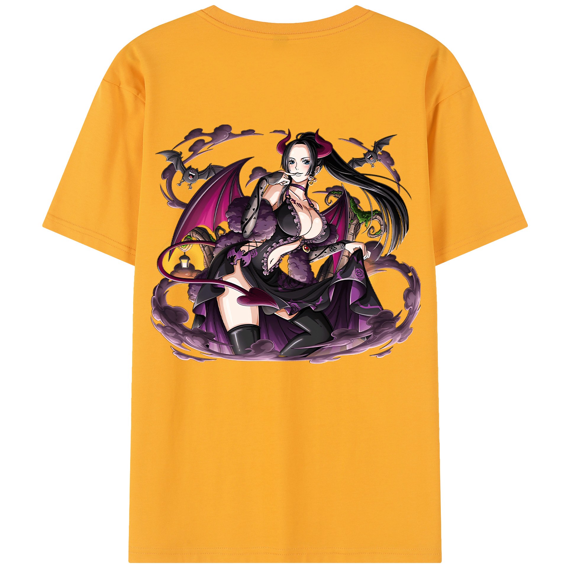 （画像用） ワンピース ボア・ハンコック ONE PIECE Boa·Hancock 綿100％半袖Tシャツ（背面プリント）