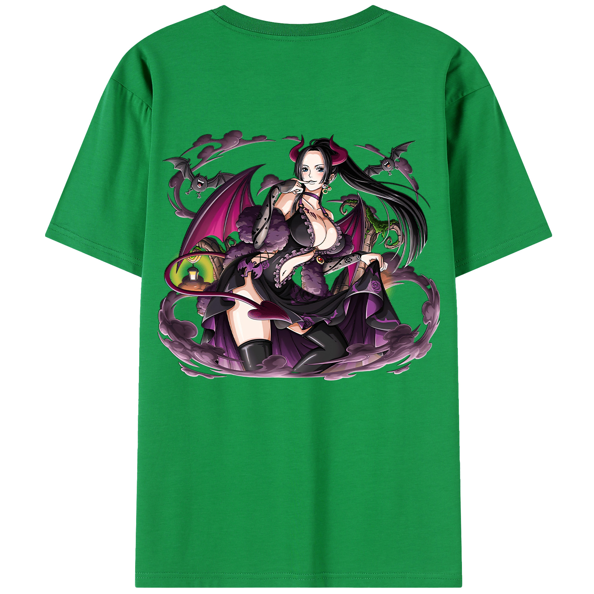 （画像用） ワンピース ボア・ハンコック ONE PIECE Boa·Hancock 綿100％半袖Tシャツ（背面プリント）