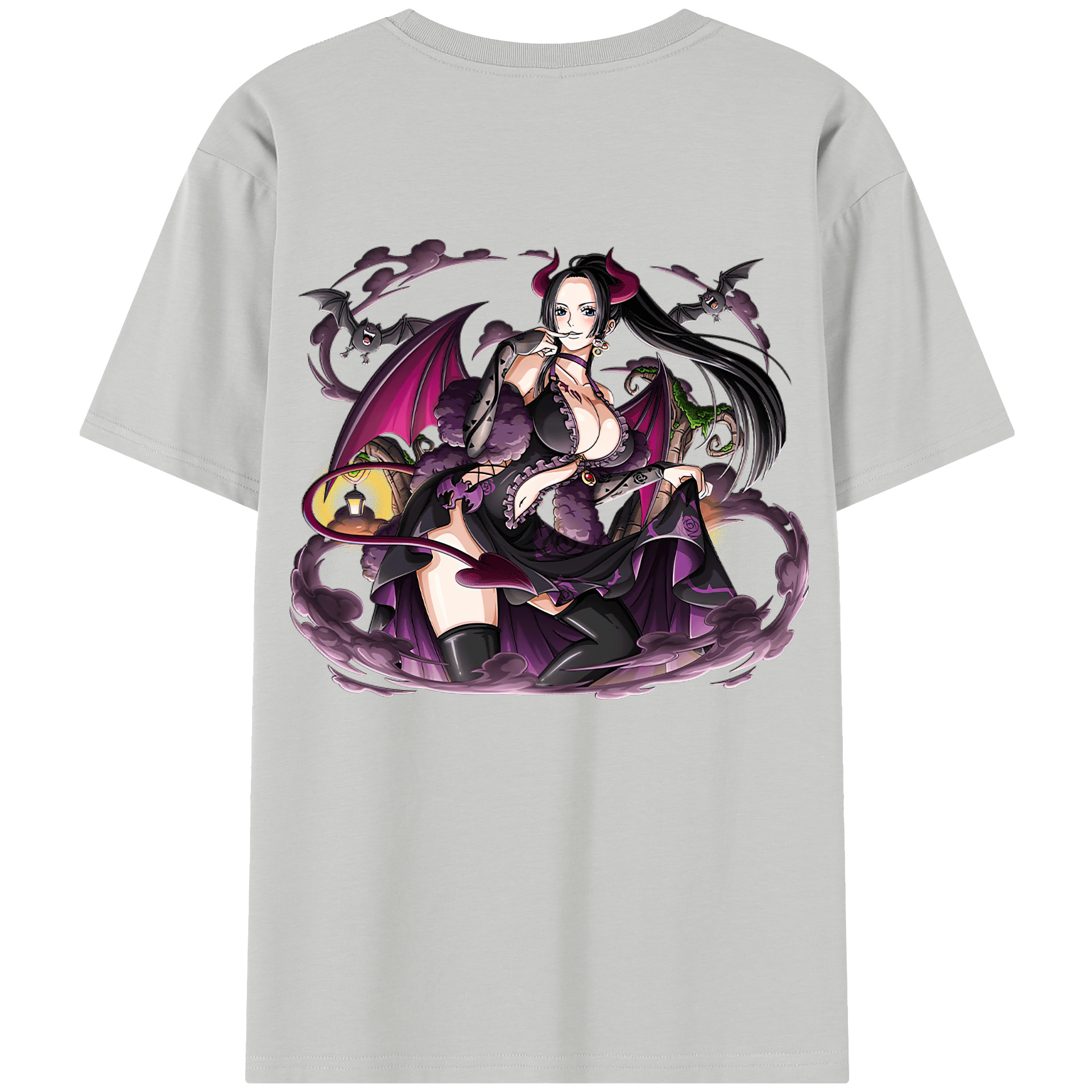 （画像用） ワンピース ボア・ハンコック ONE PIECE Boa·Hancock 綿100％半袖Tシャツ（背面プリント）