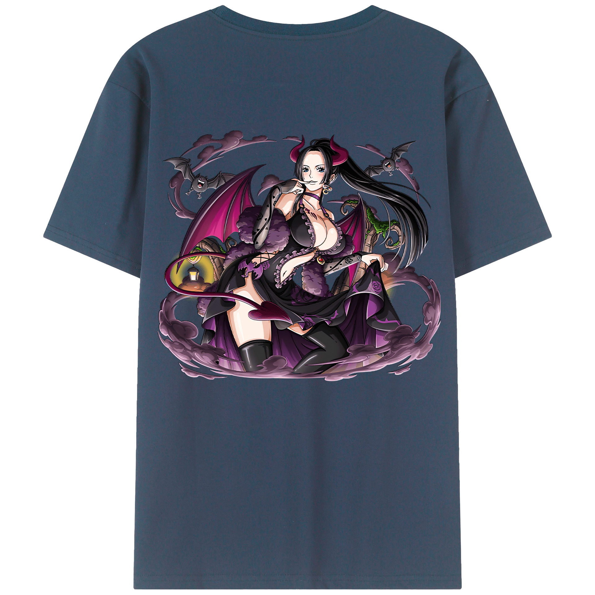 （画像用） ワンピース ボア・ハンコック ONE PIECE Boa·Hancock 綿100％半袖Tシャツ（背面プリント）