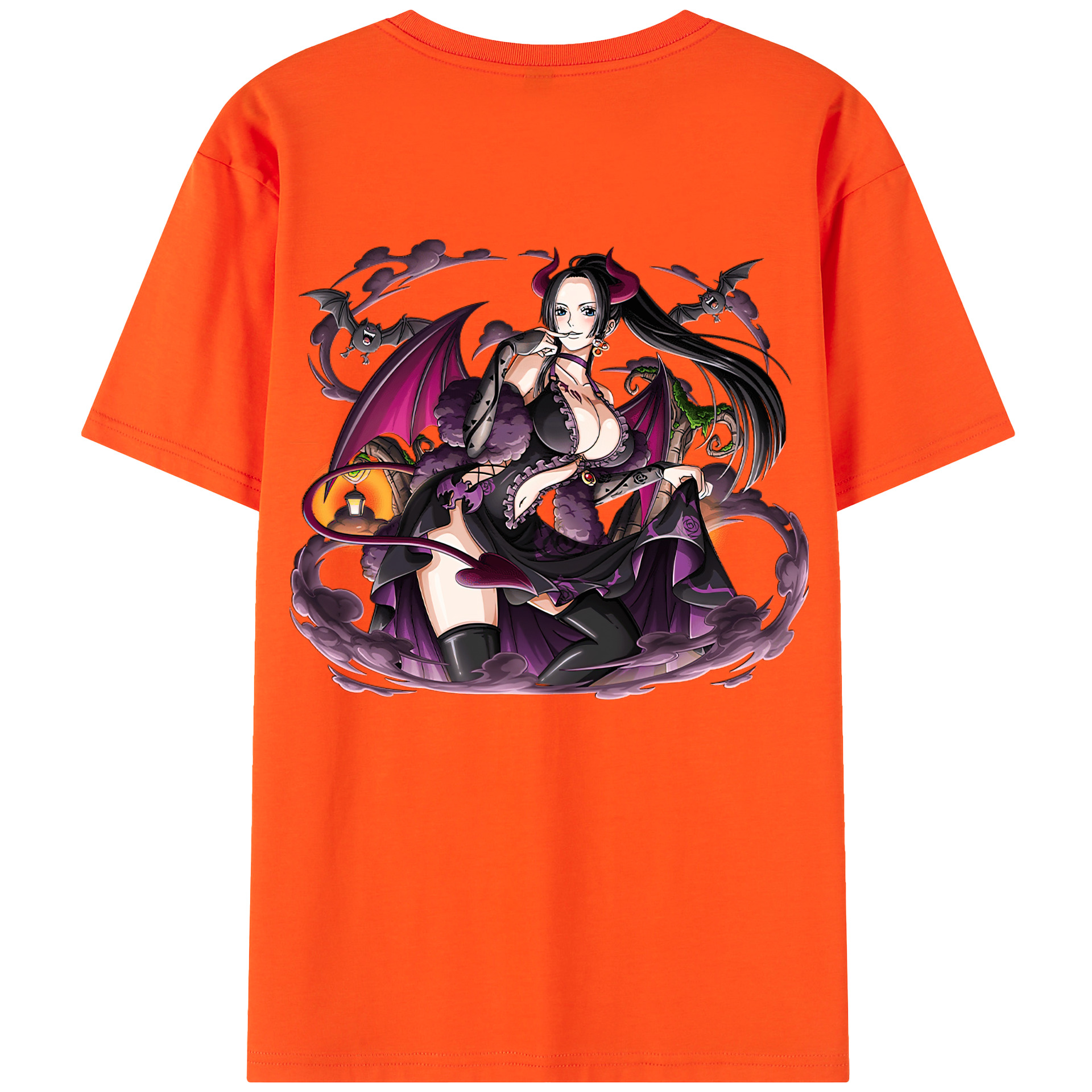 （画像用） ワンピース ボア・ハンコック ONE PIECE Boa·Hancock 綿100％半袖Tシャツ（背面プリント）