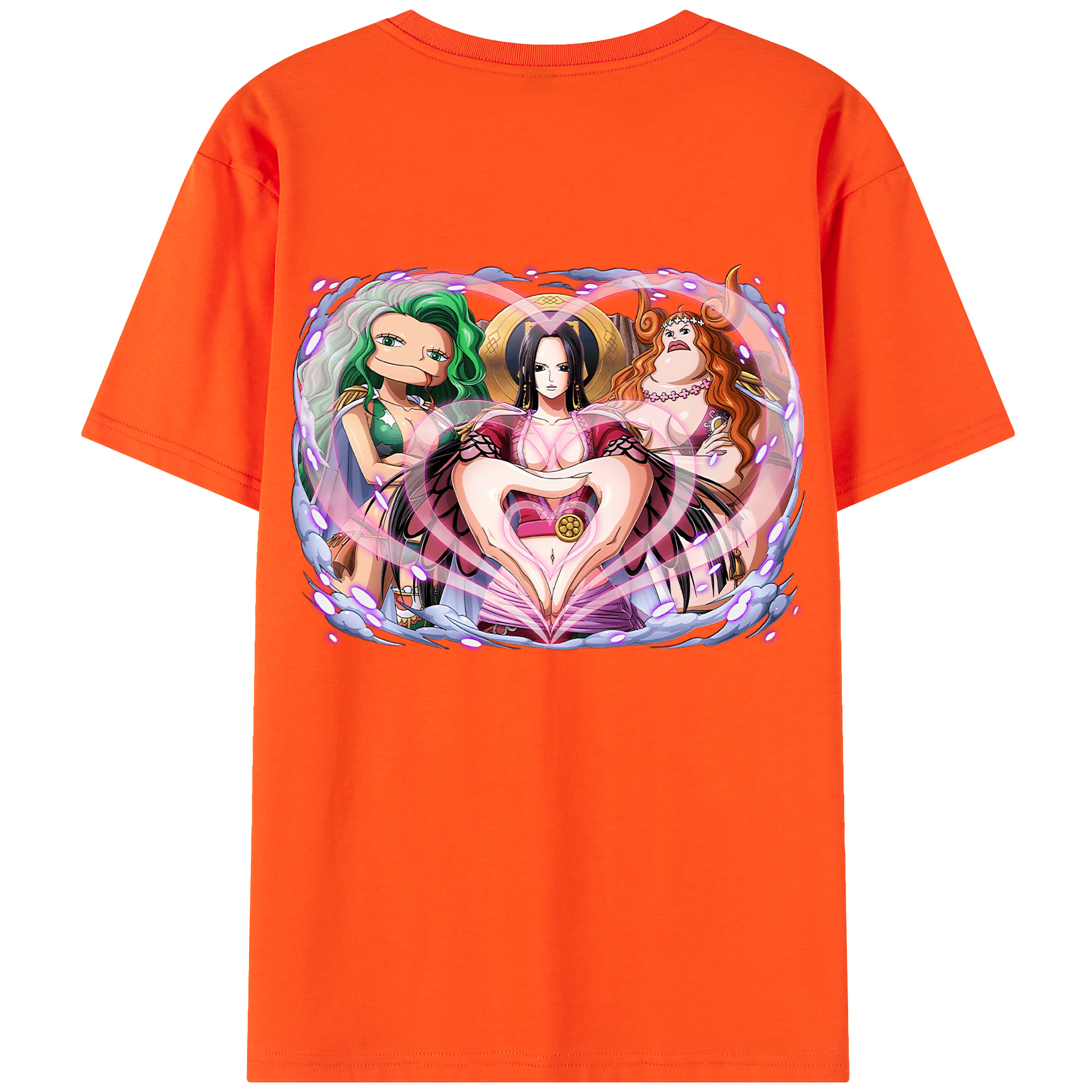 ワンピース ボア・ハンコック ONE PIECE Boa·Hancock 綿100％半袖Tシャツ（背面プリント）