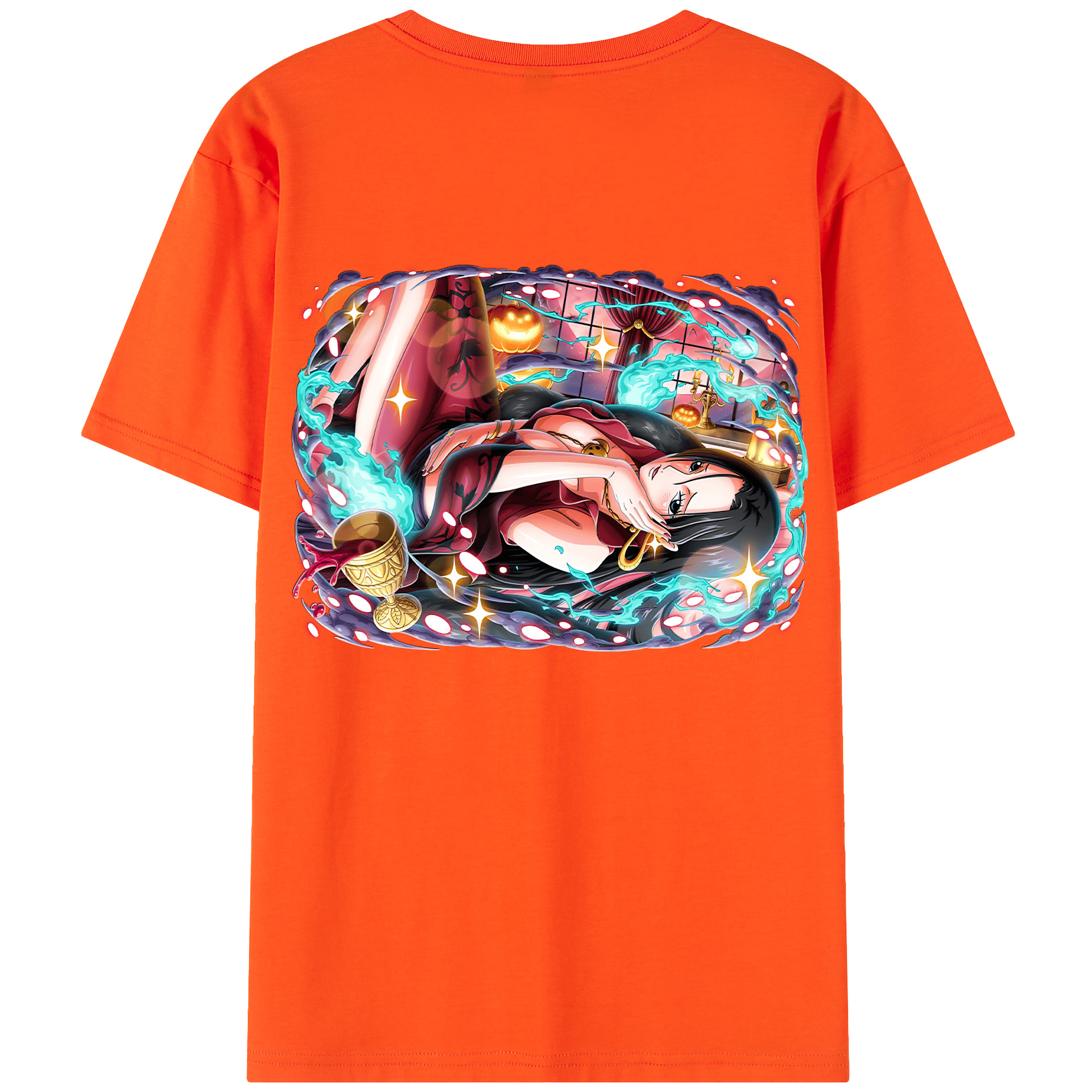 ワンピース ボア・ハンコック ONE PIECE Boa·Hancock 綿100％半袖Tシャツ（背面プリント）