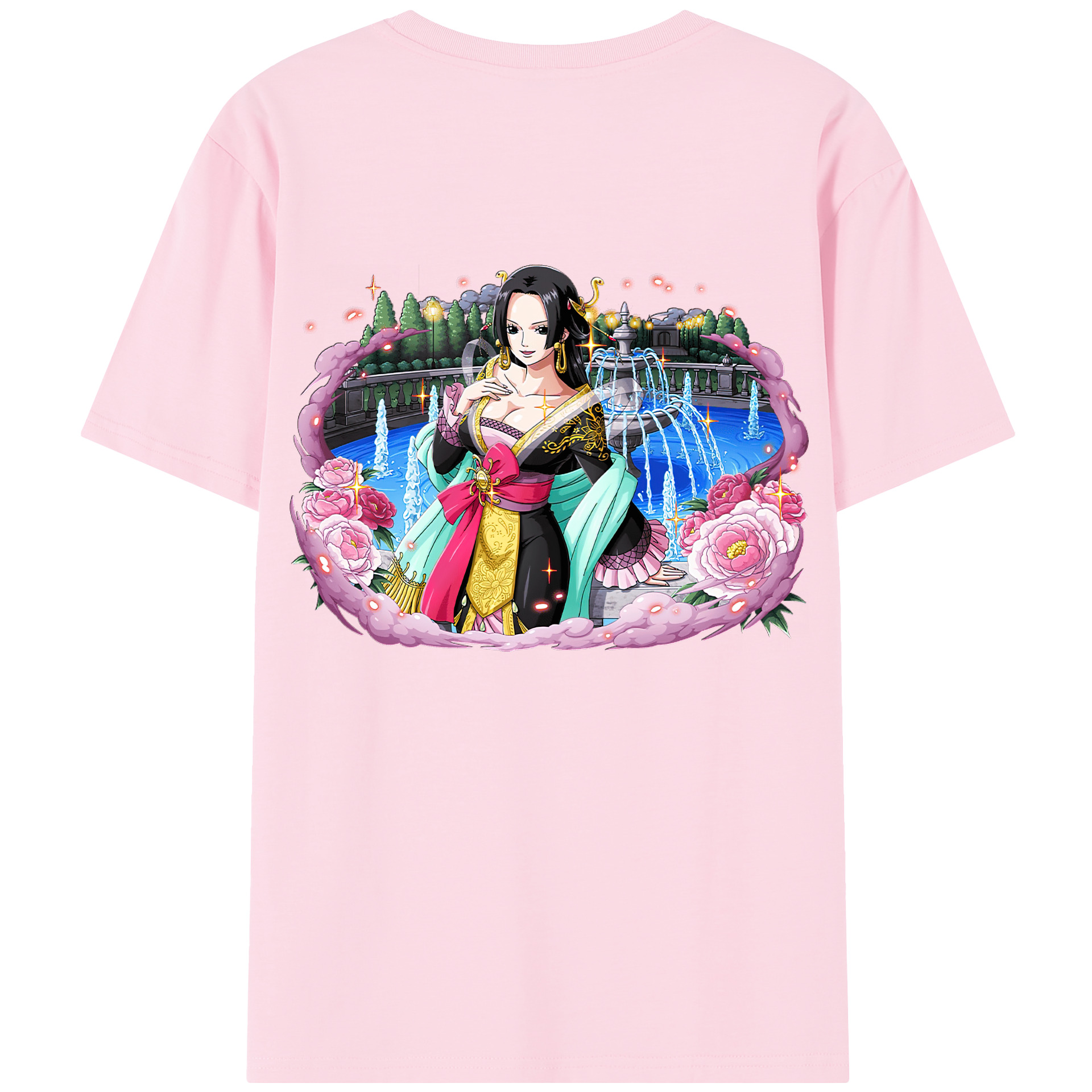 ワンピース ボア・ハンコック ONE PIECE Boa·Hancock 綿100％半袖Tシャツ（背面プリント）