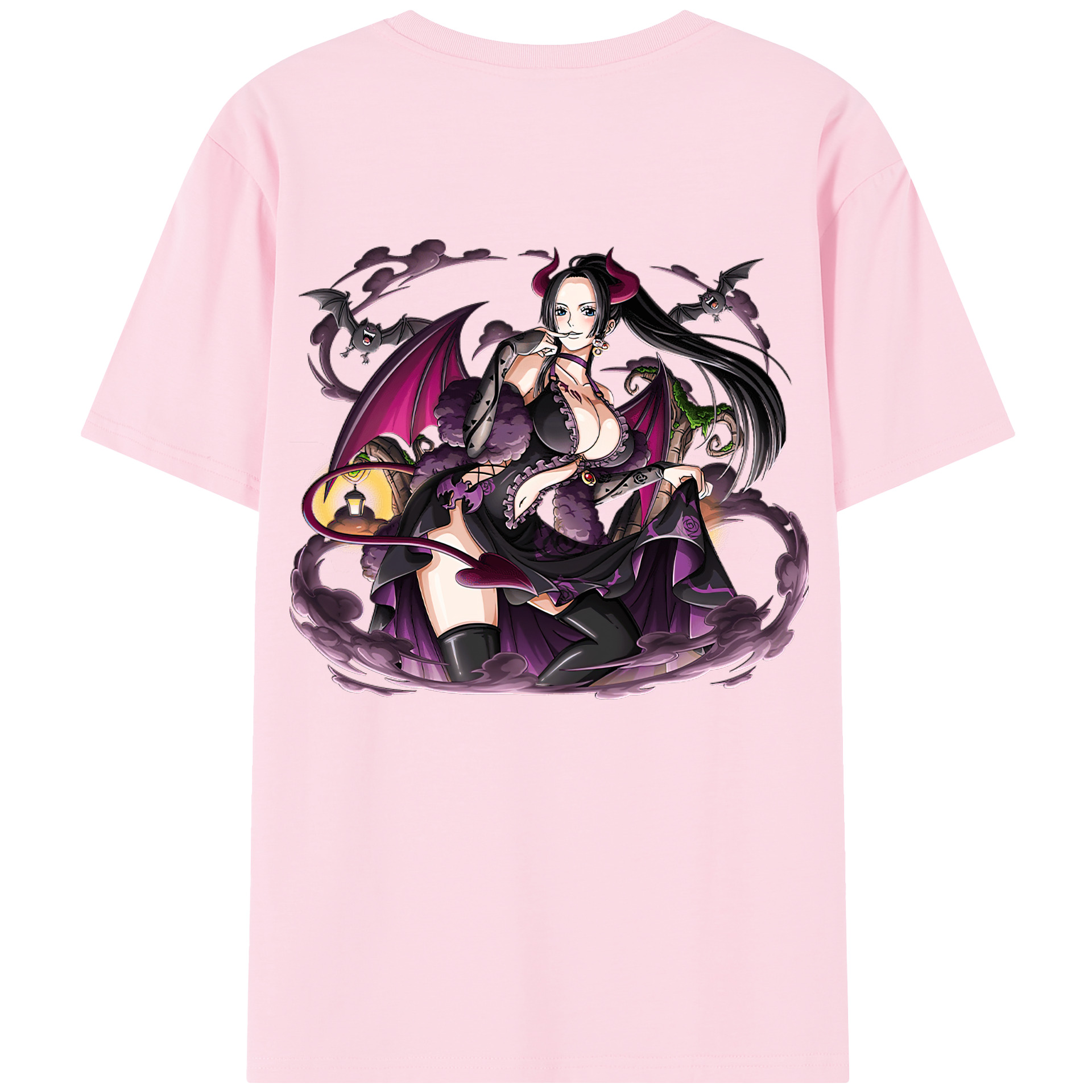 （画像用） ワンピース ボア・ハンコック ONE PIECE Boa·Hancock 綿100％半袖Tシャツ（背面プリント）