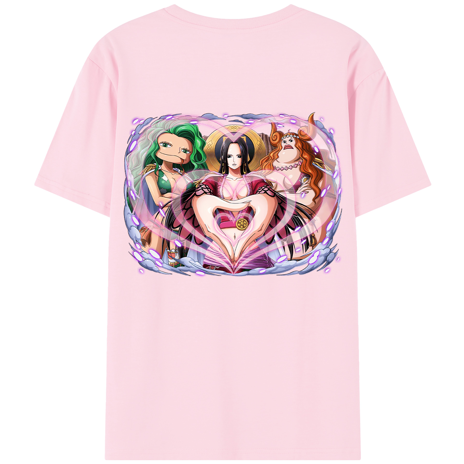 ワンピース ボア・ハンコック ONE PIECE Boa·Hancock 綿100％半袖Tシャツ（背面プリント）