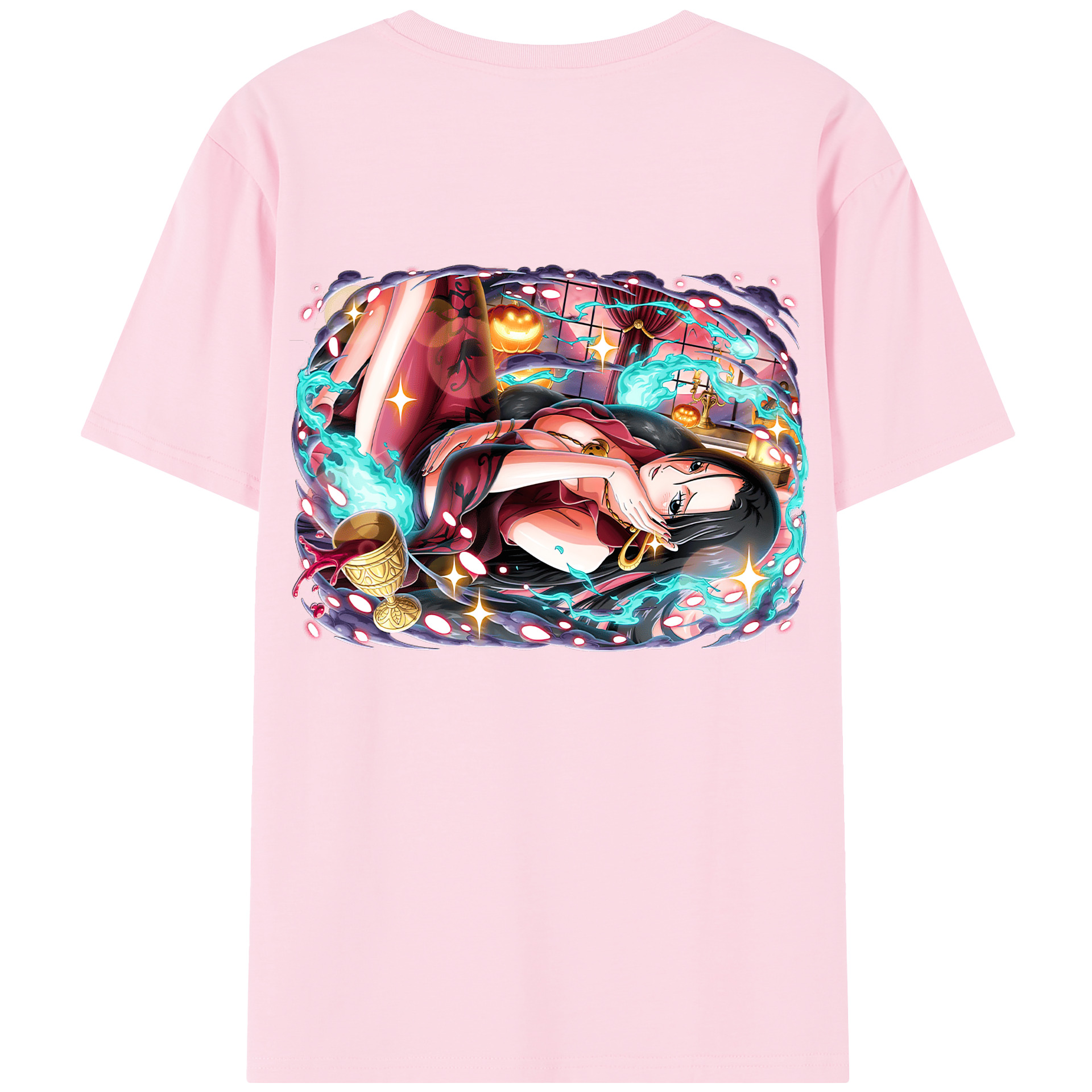 ワンピース ボア・ハンコック ONE PIECE Boa·Hancock 綿100％半袖Tシャツ（背面プリント）
