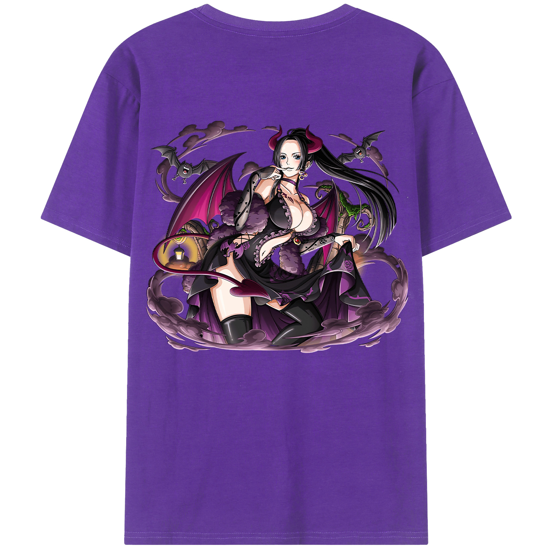 （画像用） ワンピース ボア・ハンコック ONE PIECE Boa·Hancock 綿100％半袖Tシャツ（背面プリント）