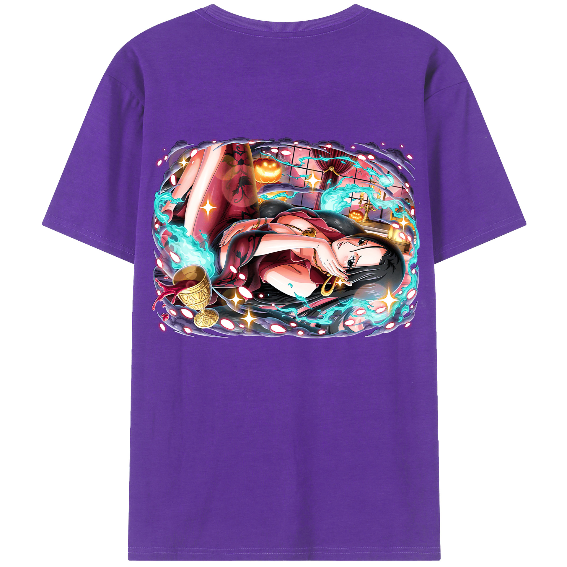 ワンピース ボア・ハンコック ONE PIECE Boa·Hancock 綿100％半袖Tシャツ（背面プリント）