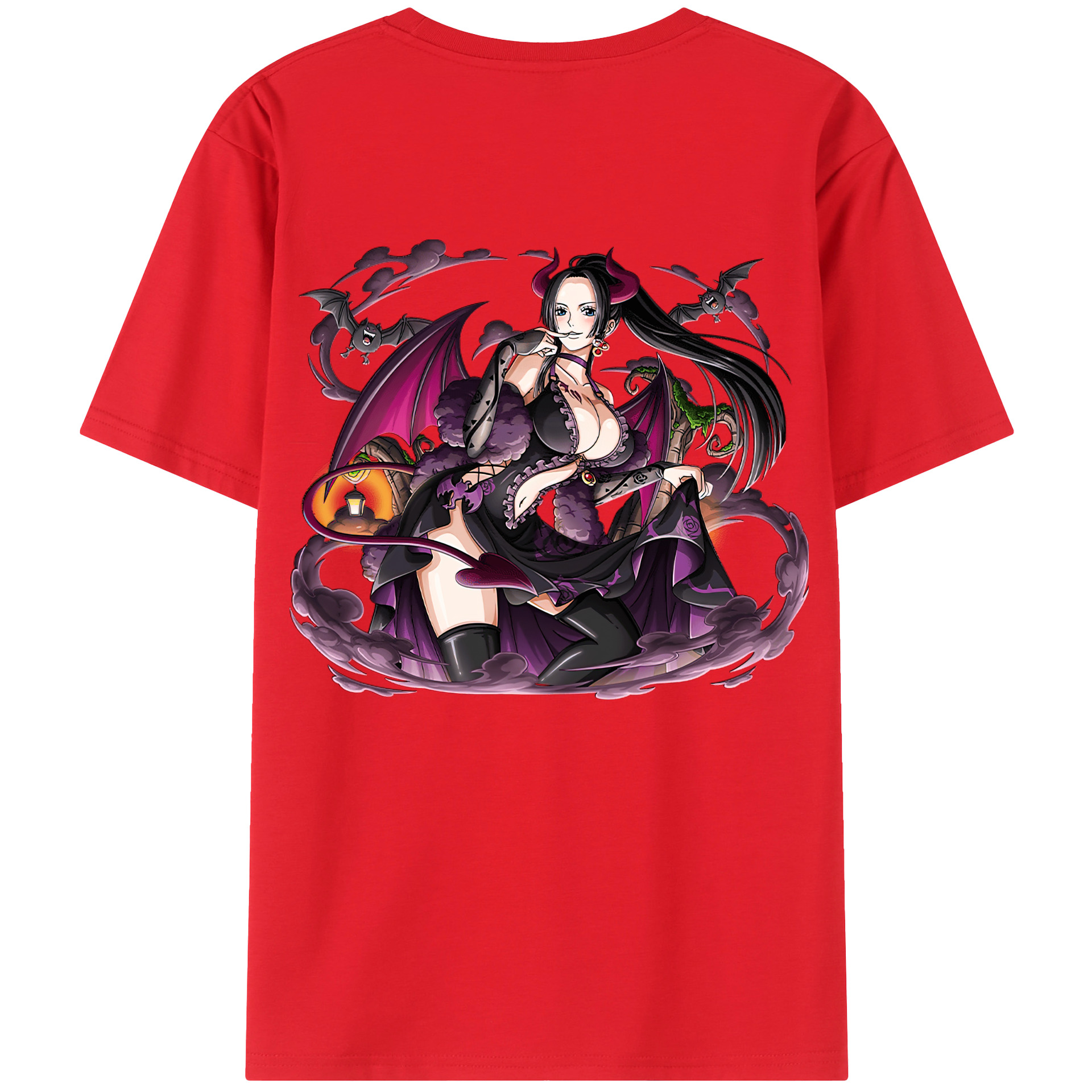 （画像用） ワンピース ボア・ハンコック ONE PIECE Boa·Hancock 綿100％半袖Tシャツ（背面プリント）