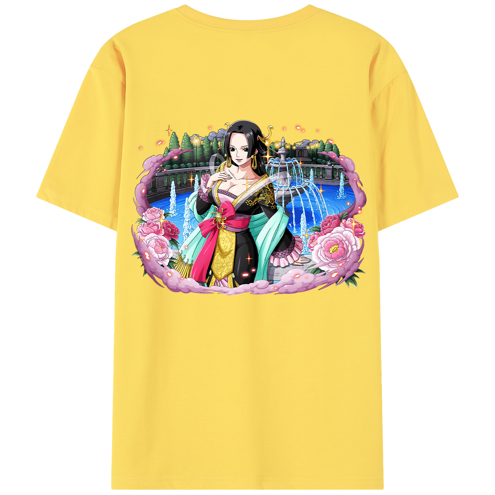 ワンピース ボア・ハンコック ONE PIECE Boa·Hancock 綿100％半袖Tシャツ（背面プリント）