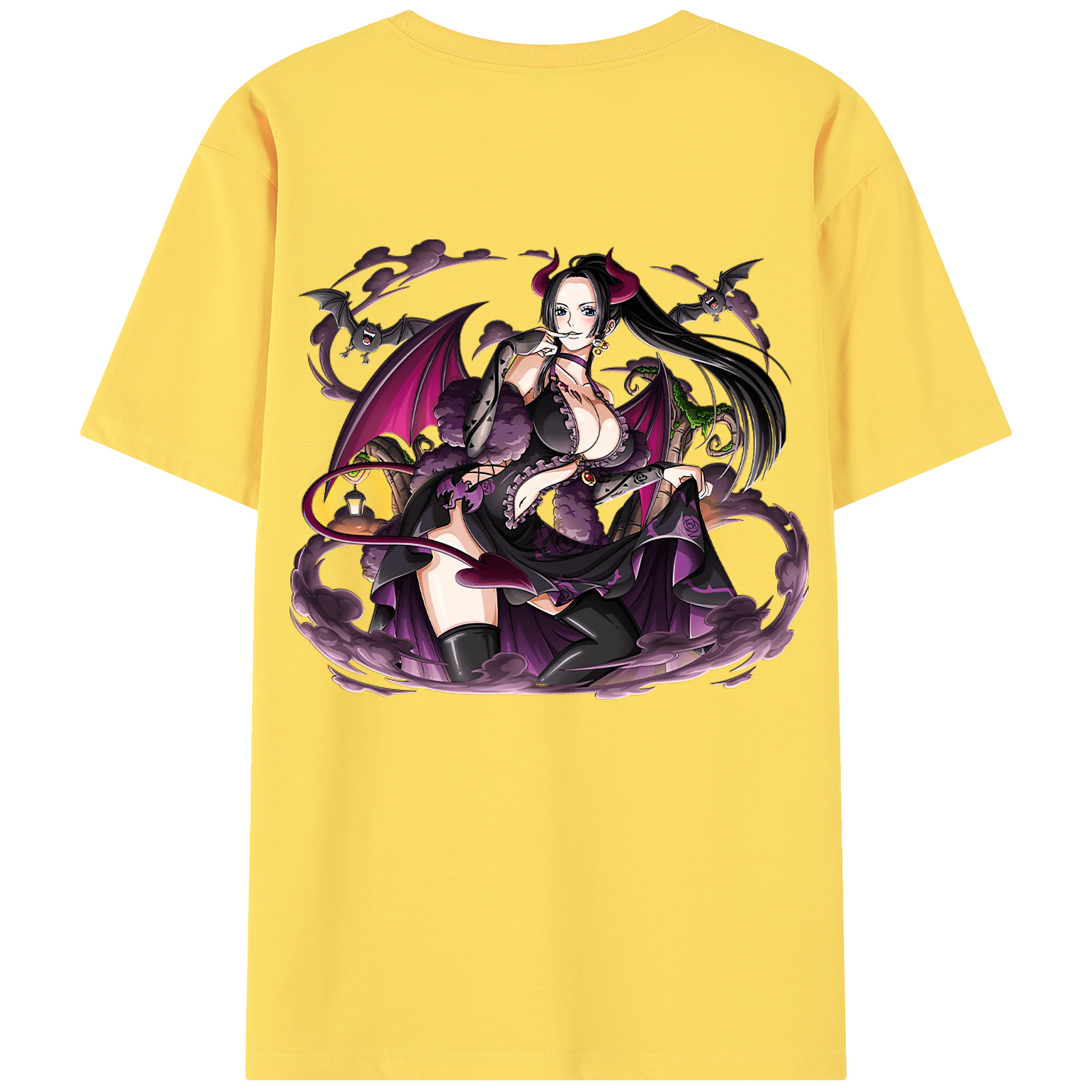 （画像用） ワンピース ボア・ハンコック ONE PIECE Boa·Hancock 綿100％半袖Tシャツ（背面プリント）