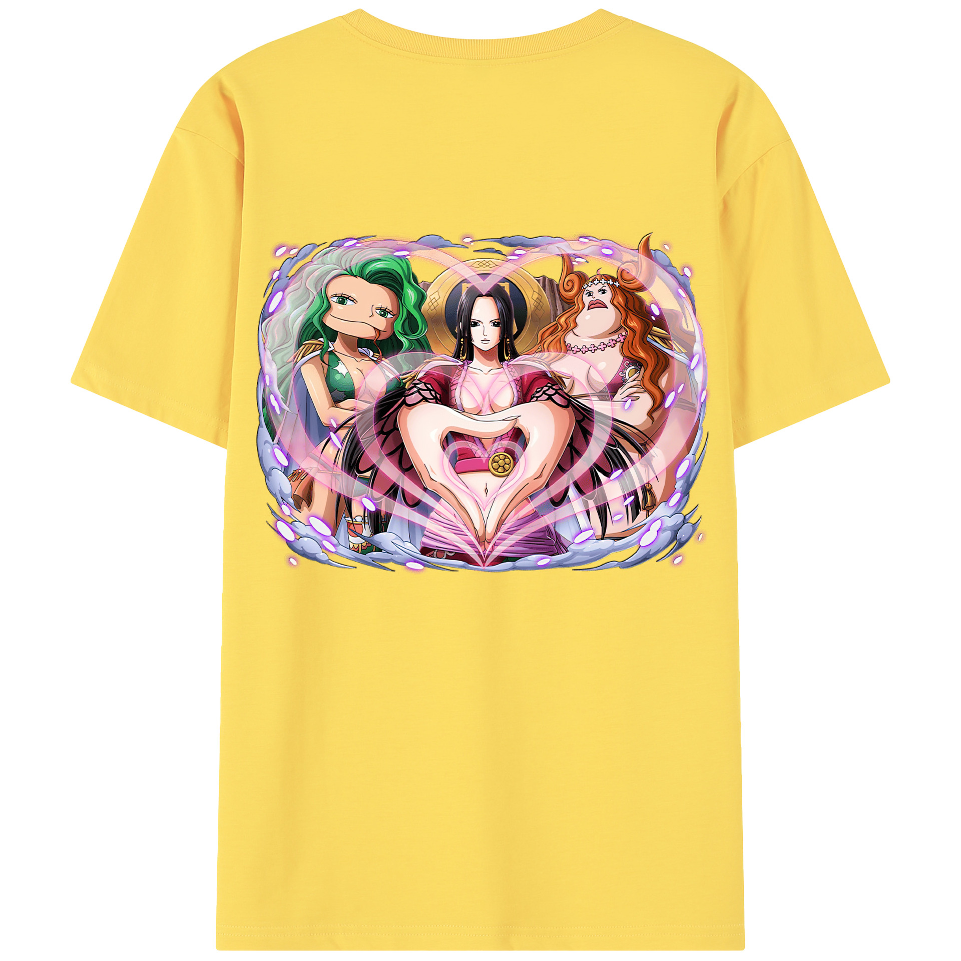 ワンピース ボア・ハンコック ONE PIECE Boa·Hancock 綿100％半袖Tシャツ（背面プリント）