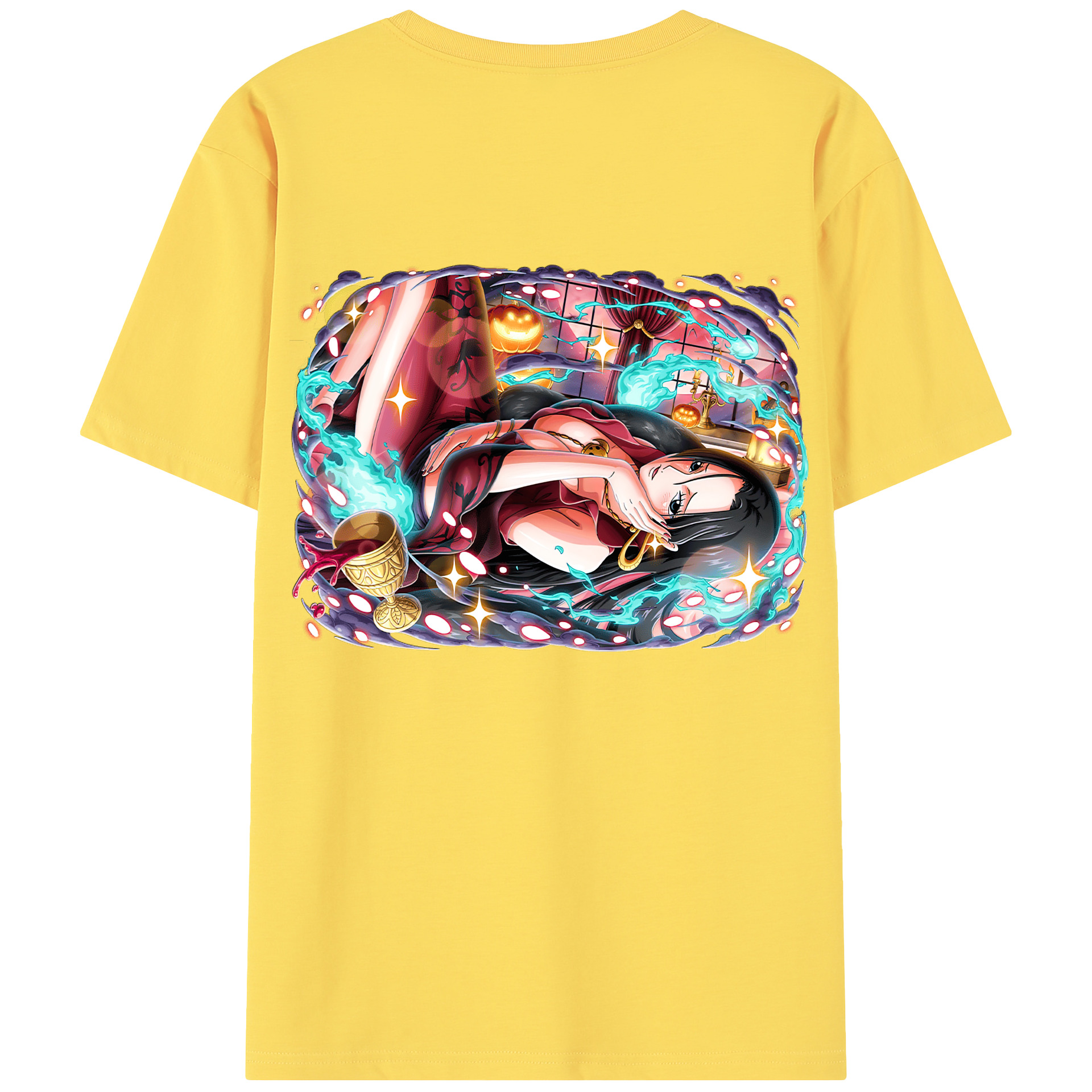 ワンピース ボア・ハンコック ONE PIECE Boa·Hancock 綿100％半袖Tシャツ（背面プリント）
